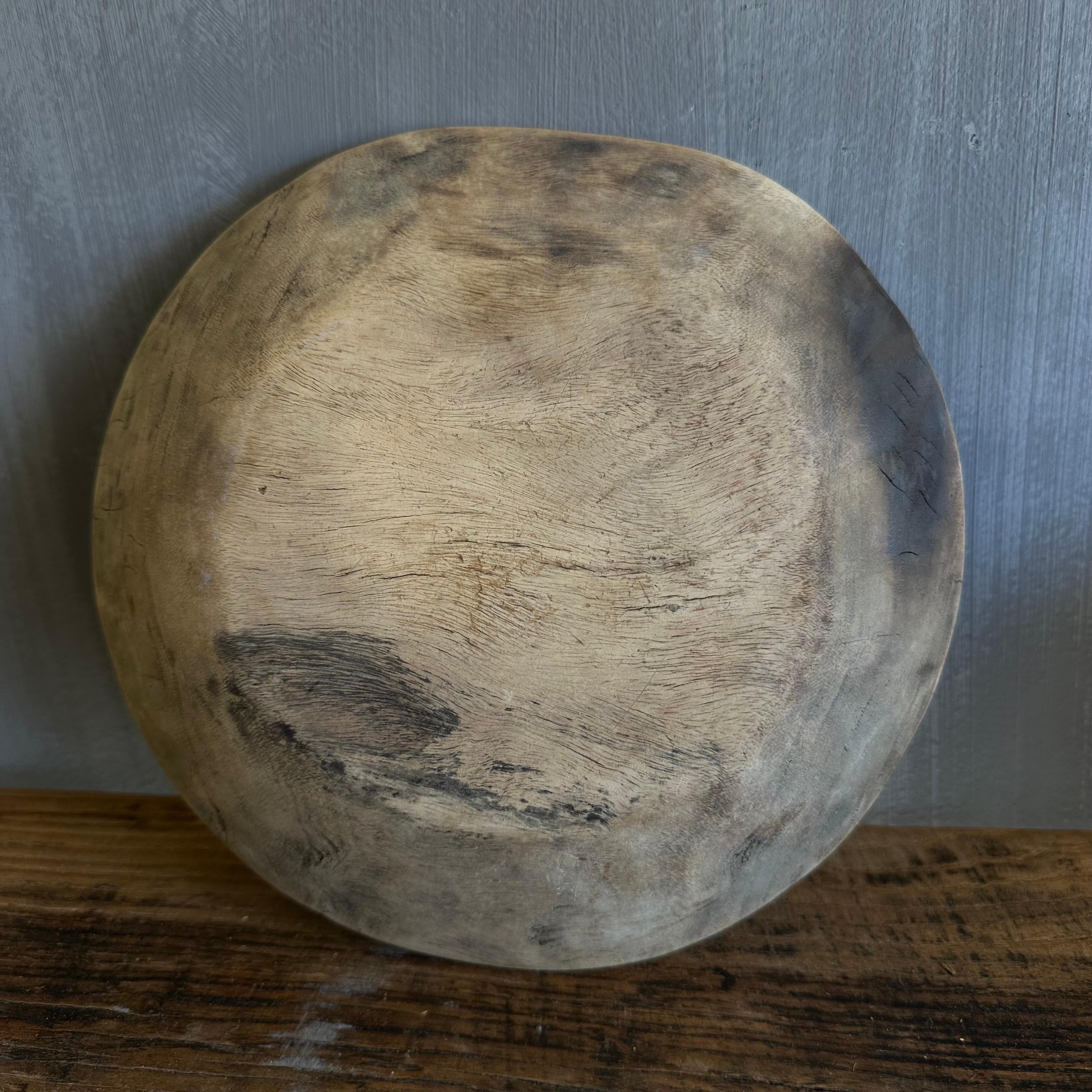 Vintage Decorative Wood Bowl 3