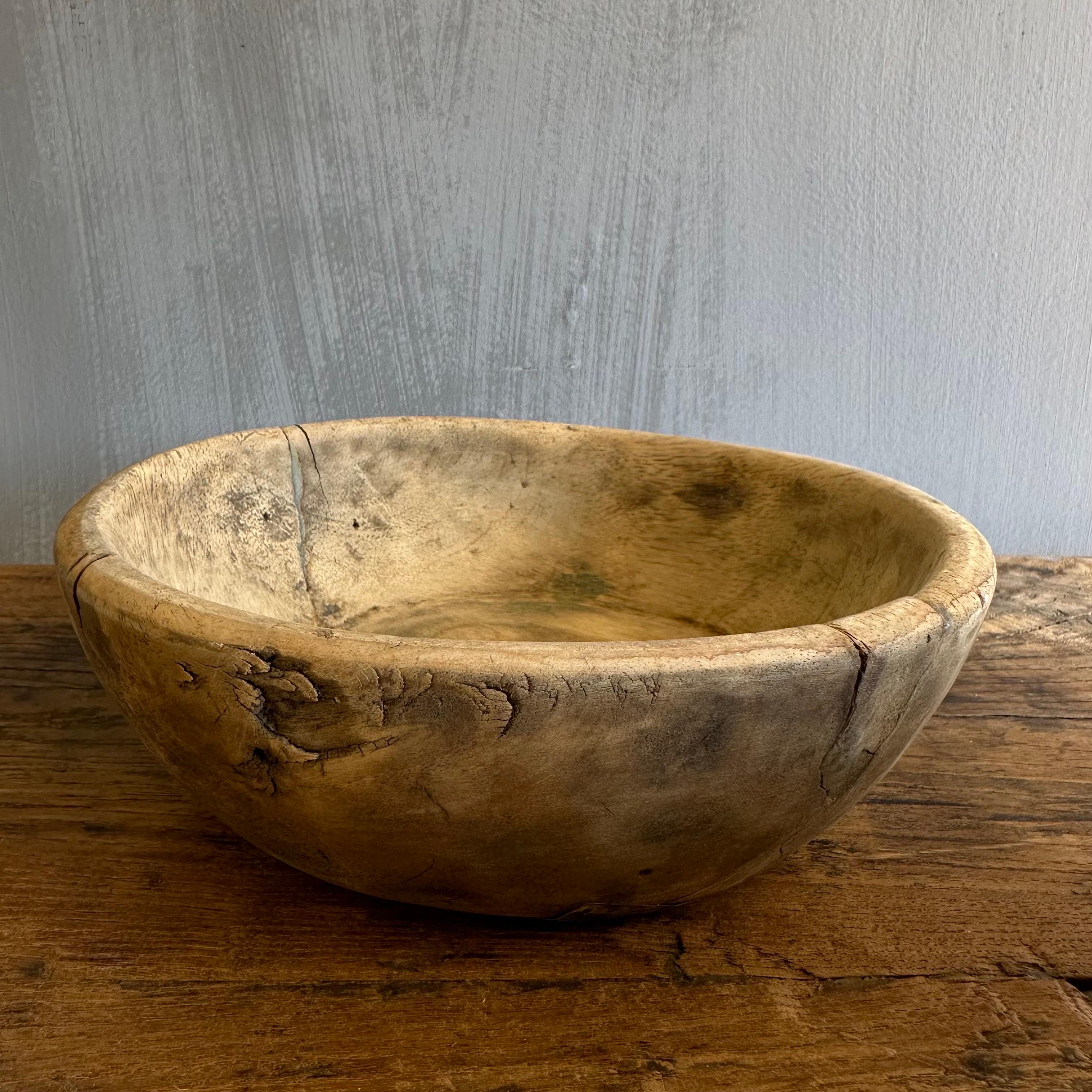 Vintage Decorative Wood Bowl 3