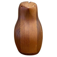 Vintage Decorative Wood Carved Bird Coin Collector by Deborah Bump.