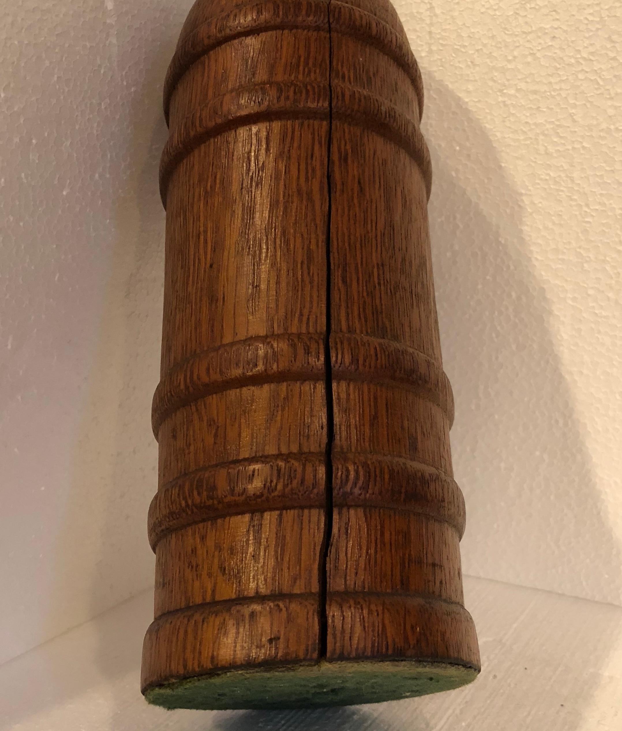 Vintage dekorative hölzerne Dekanter Flasche (Holz)