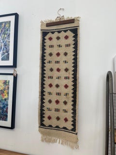 Vintage Decorative Wool Wall Hanging Tapestry. Made in Greece.