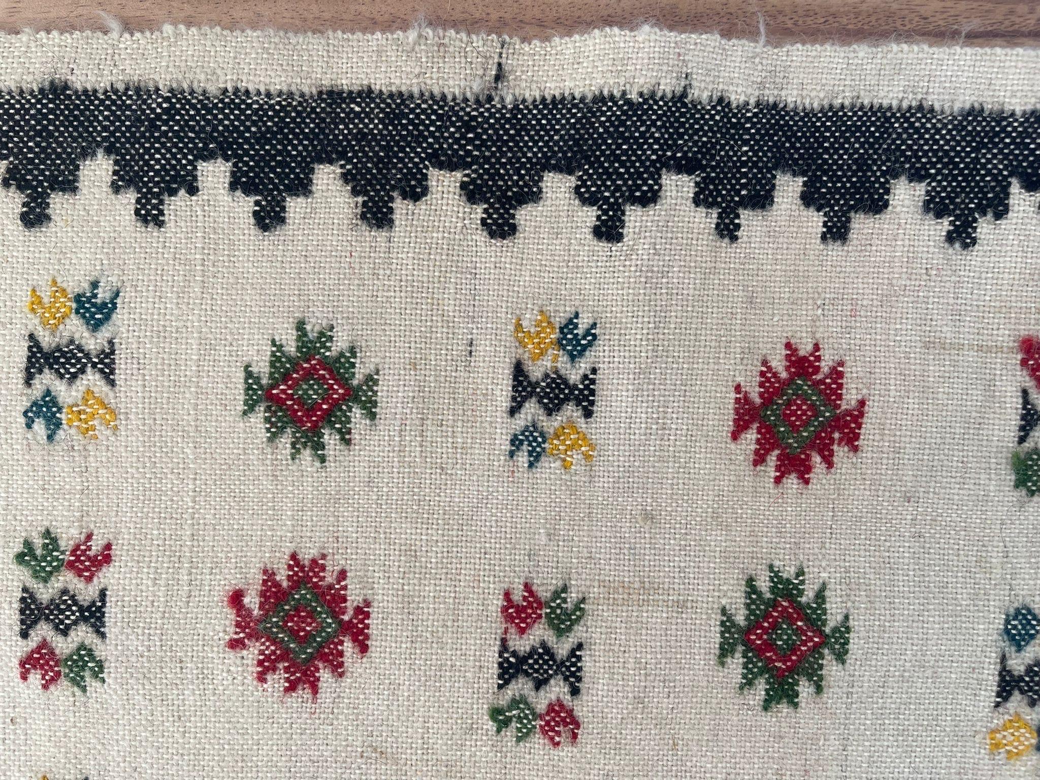 Late 20th Century Vintage Decorative Wool Wall Hanging Tapestry. Made in Greece. For Sale