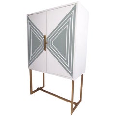 Vintage Decorator's Style Standing Cabinet