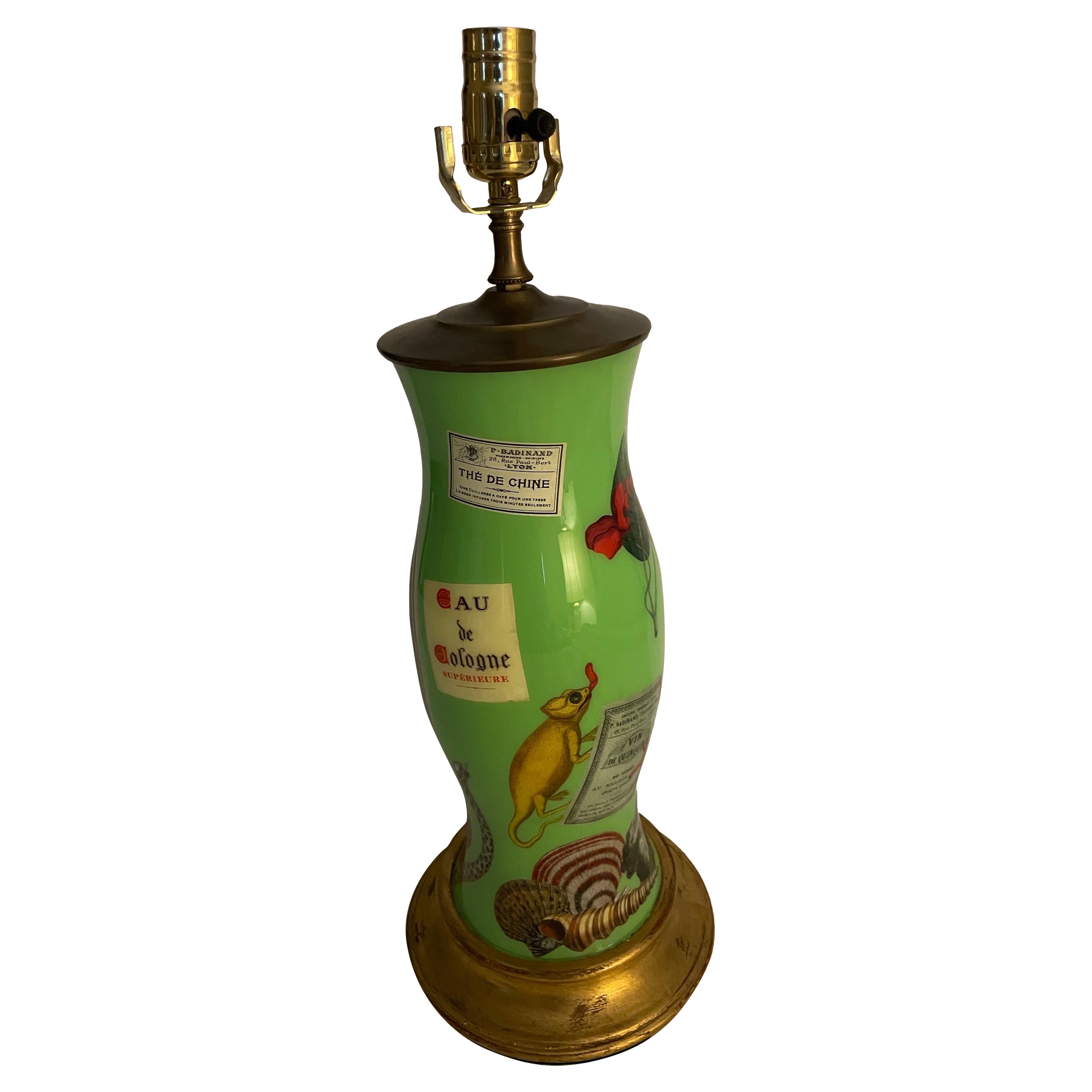 Lampe Vintage Découpage en vente