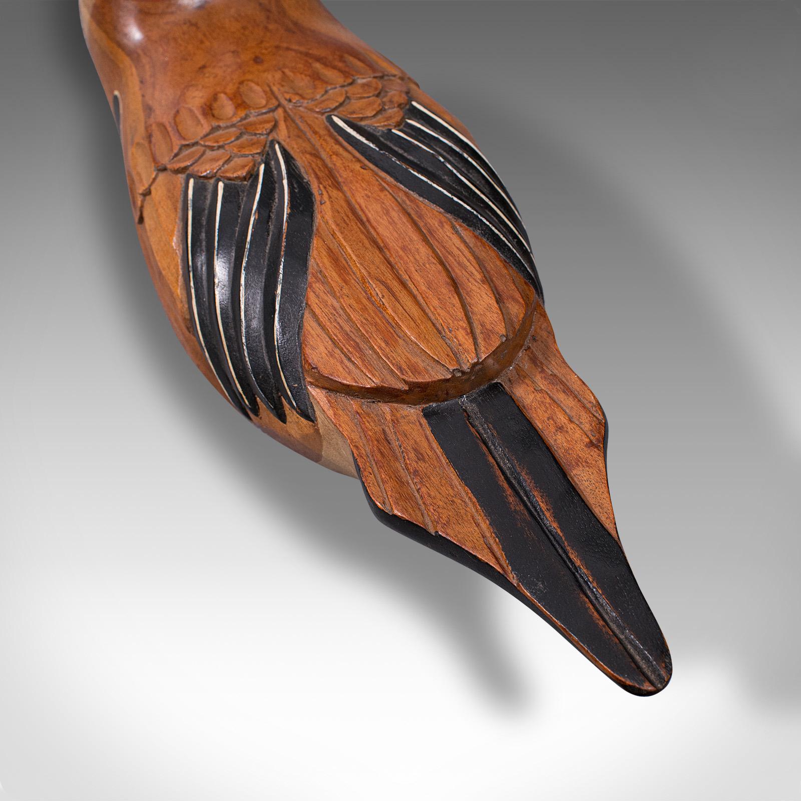 Vintage Decoy Duck, English, Cedar, Northern Pintail, Figure, Artist Signed 6