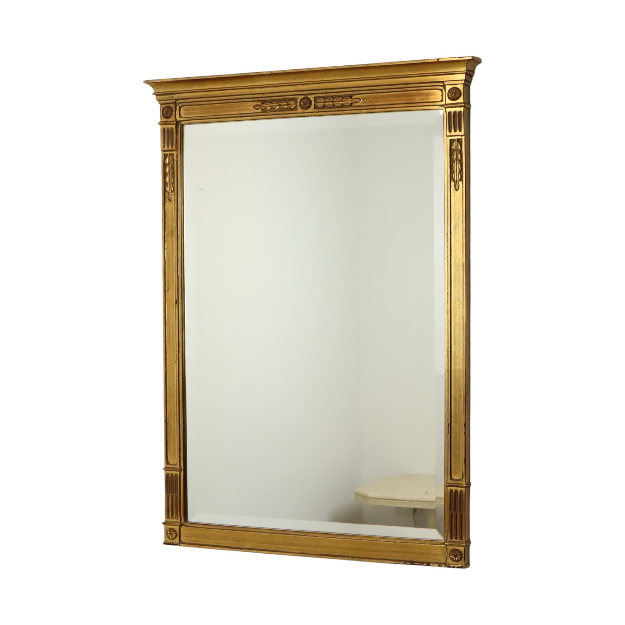 Facetté Miroir Vintage Deknudt Style Empire Doré 102cm