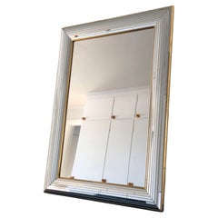 Vintage Deknudt Mirror Hollywood Regency in Silver and Gold 1980s