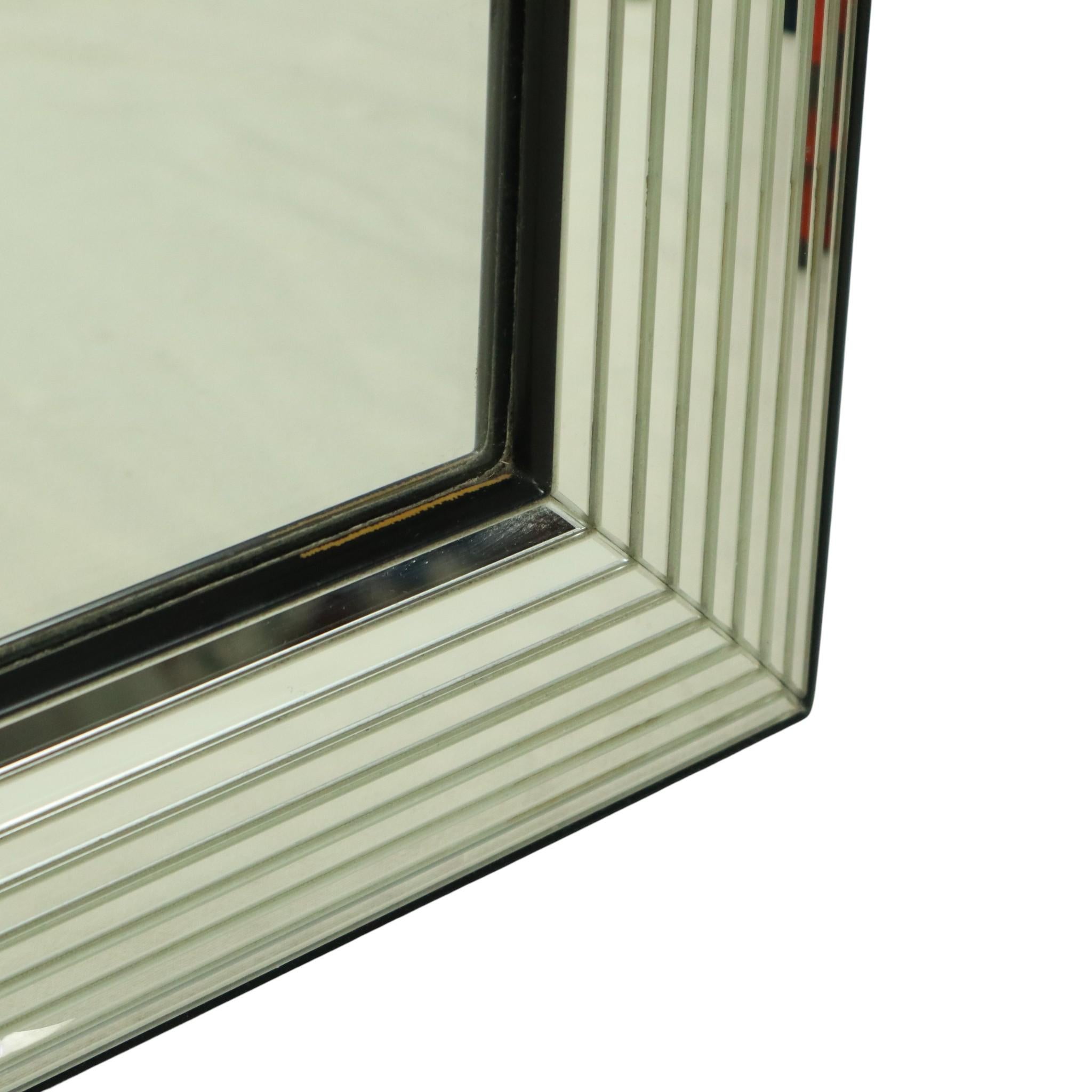 Vintage Deknudt Silber Hollywood Regency Spiegel 107cm im Angebot 4