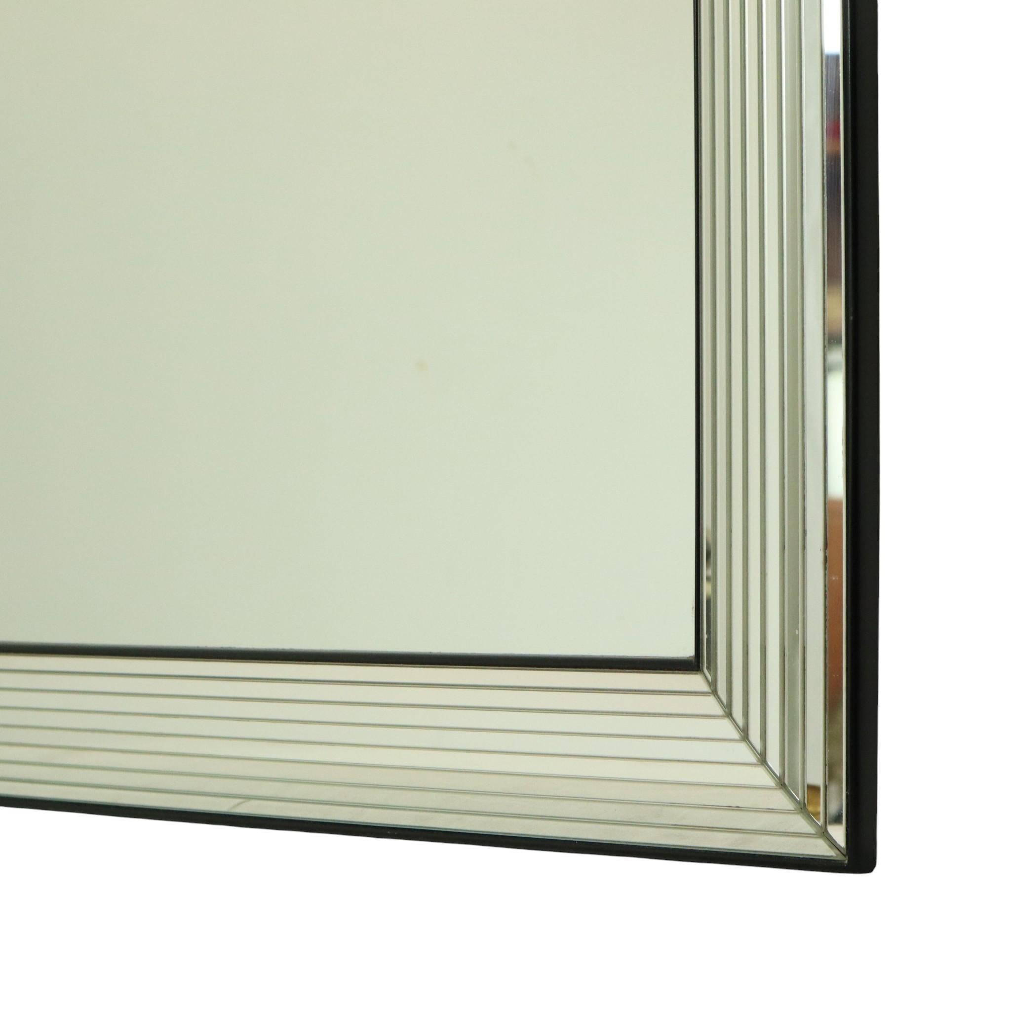 Vintage Deknudt Silber Hollywood Regency Spiegel 107cm (Ende des 20. Jahrhunderts) im Angebot