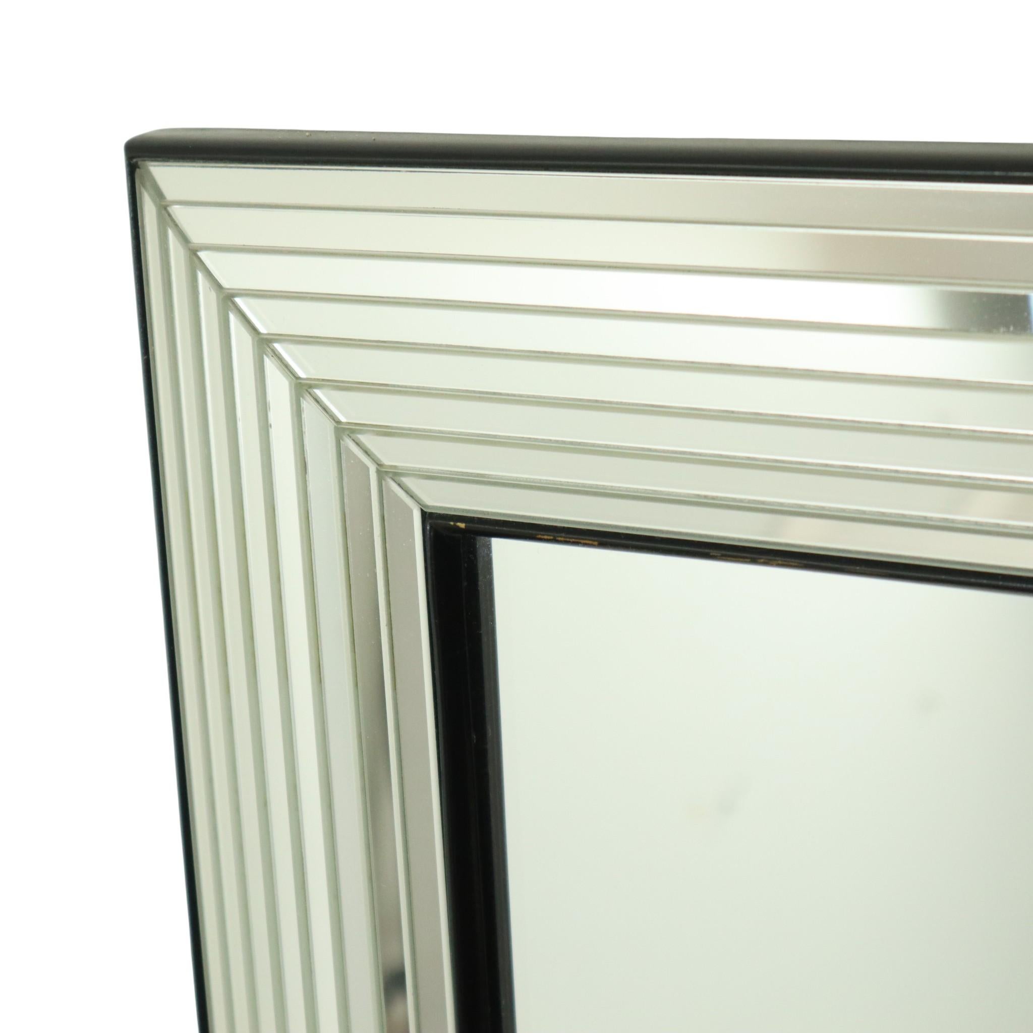 Vintage Deknudt Silber Hollywood Regency Spiegel 107cm im Angebot 2