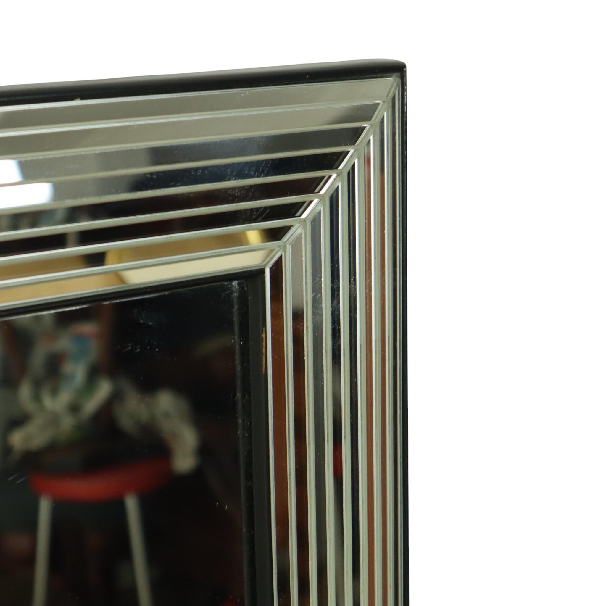 Vintage Deknudt Silber Hollywood Regency Spiegel 107cm im Angebot 3