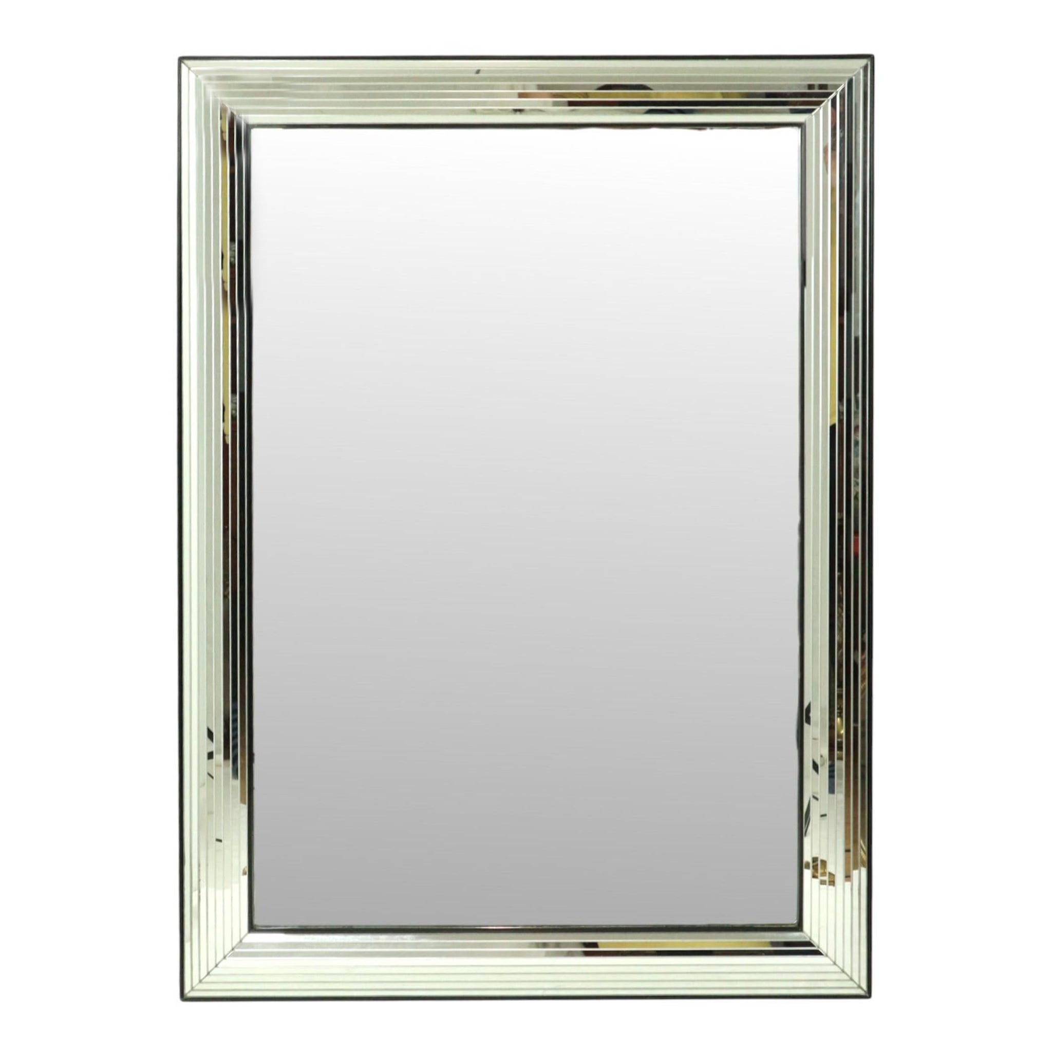 Specchio Vintage Deknudt Silver Hollywood Regency 107cm