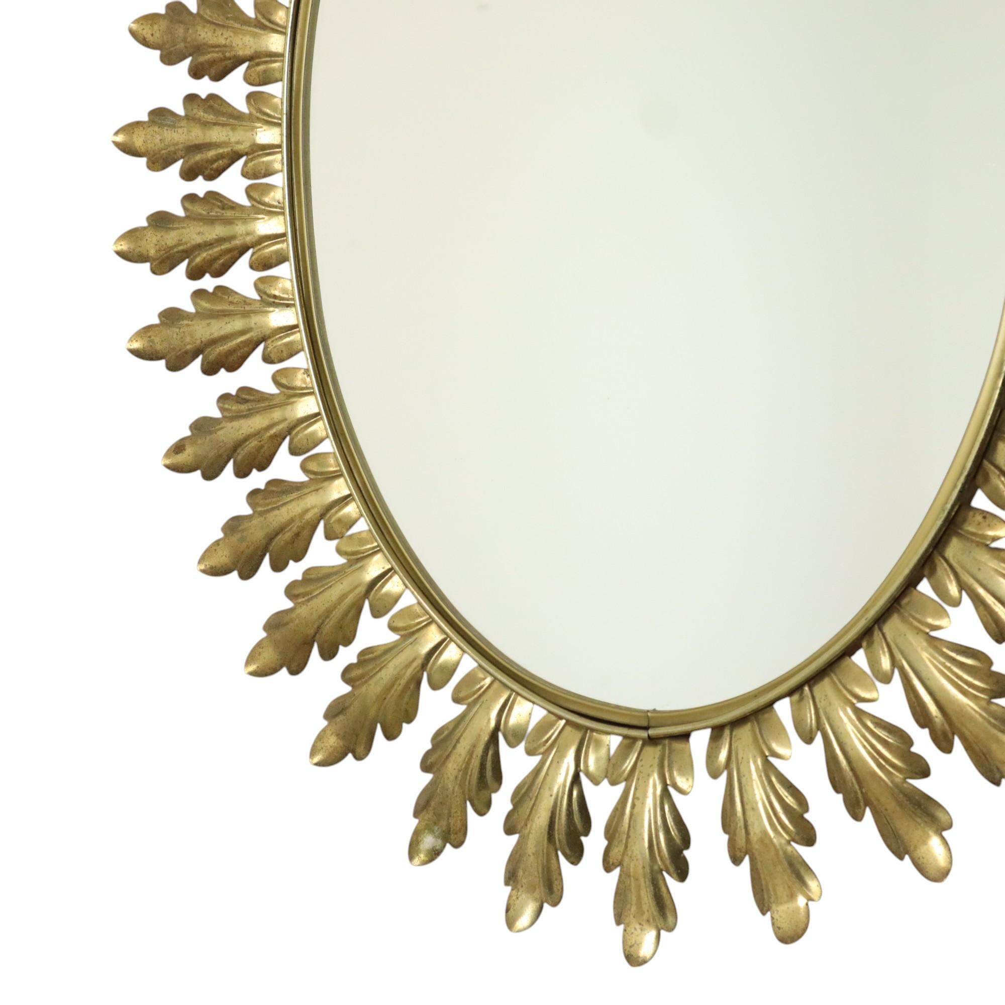 Vintage Deknudt Sun Spiegel Sunburst Gold Acanthus Sechziger Jahre im Zustand „Gut“ im Angebot in Poperinge, BE