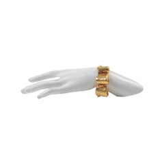 Vintage Delphine Nardin Paris Gold Tone Bracelet Circa 1990s