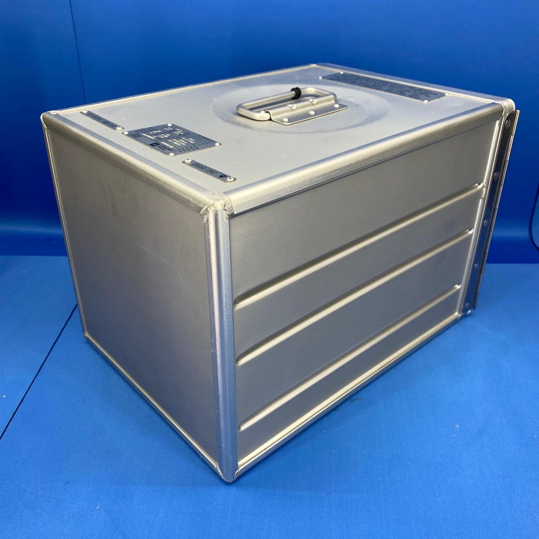 Vintage Delta Airlines Aluminum Galley Container Box at 1stDibs 
