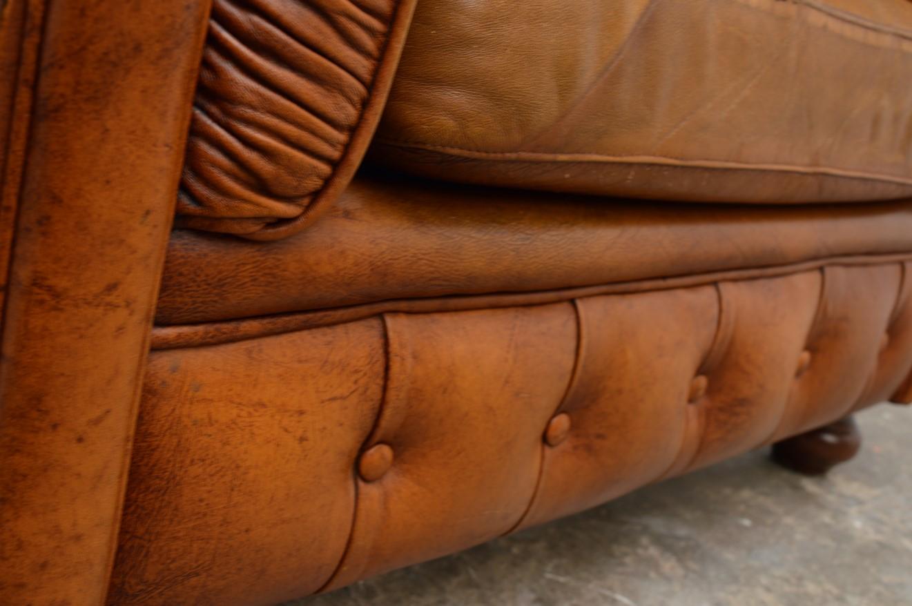 Vintage Delta Chesterfield Chair in Cognac Leather 4