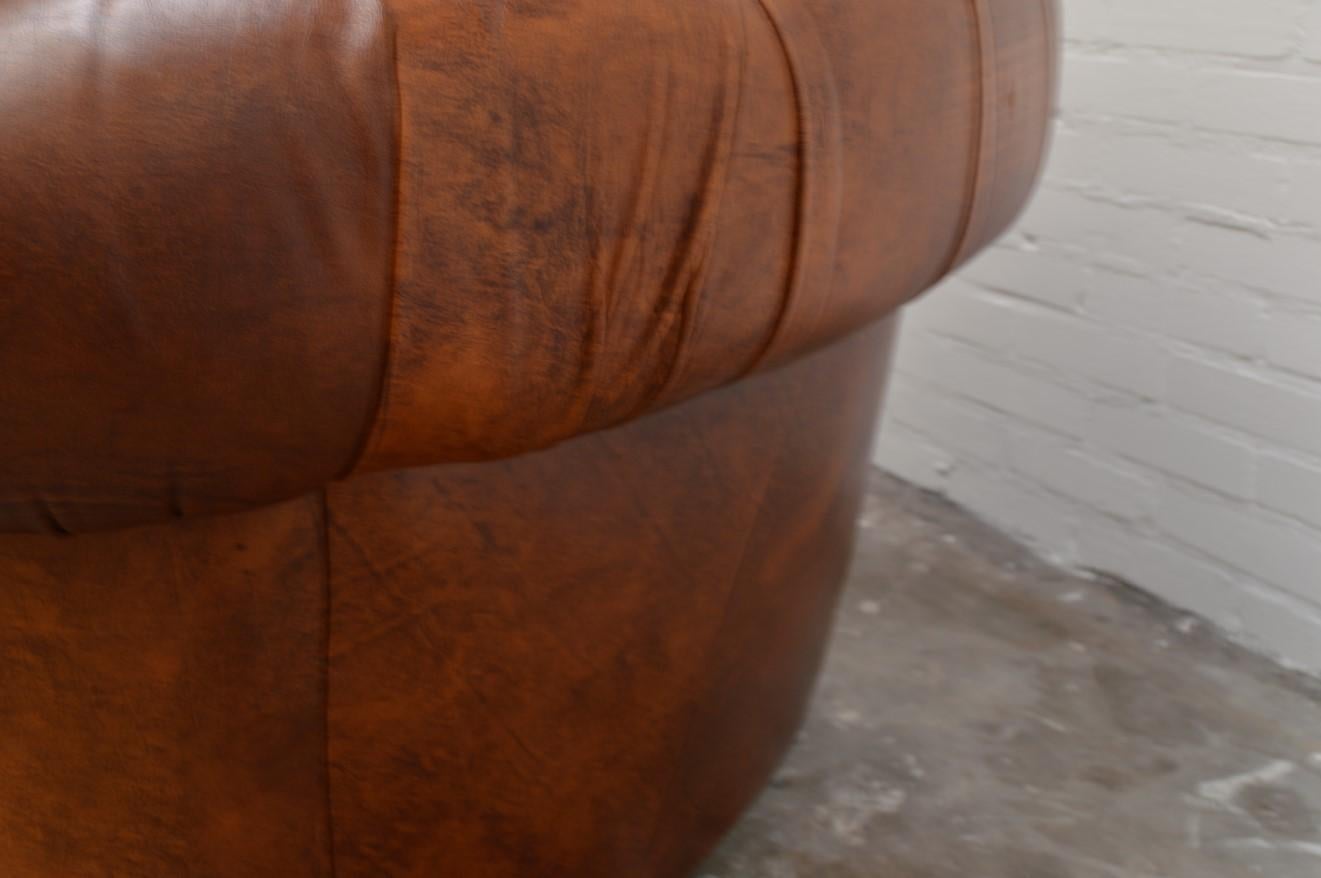 Vintage Delta Chesterfield Chair in Cognac Leather 7