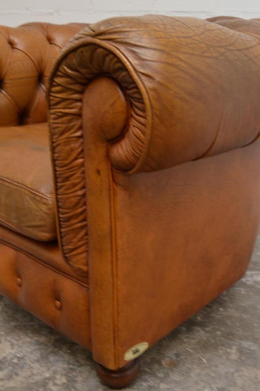 Vintage Delta Chesterfield Chair in Cognac Leather 2