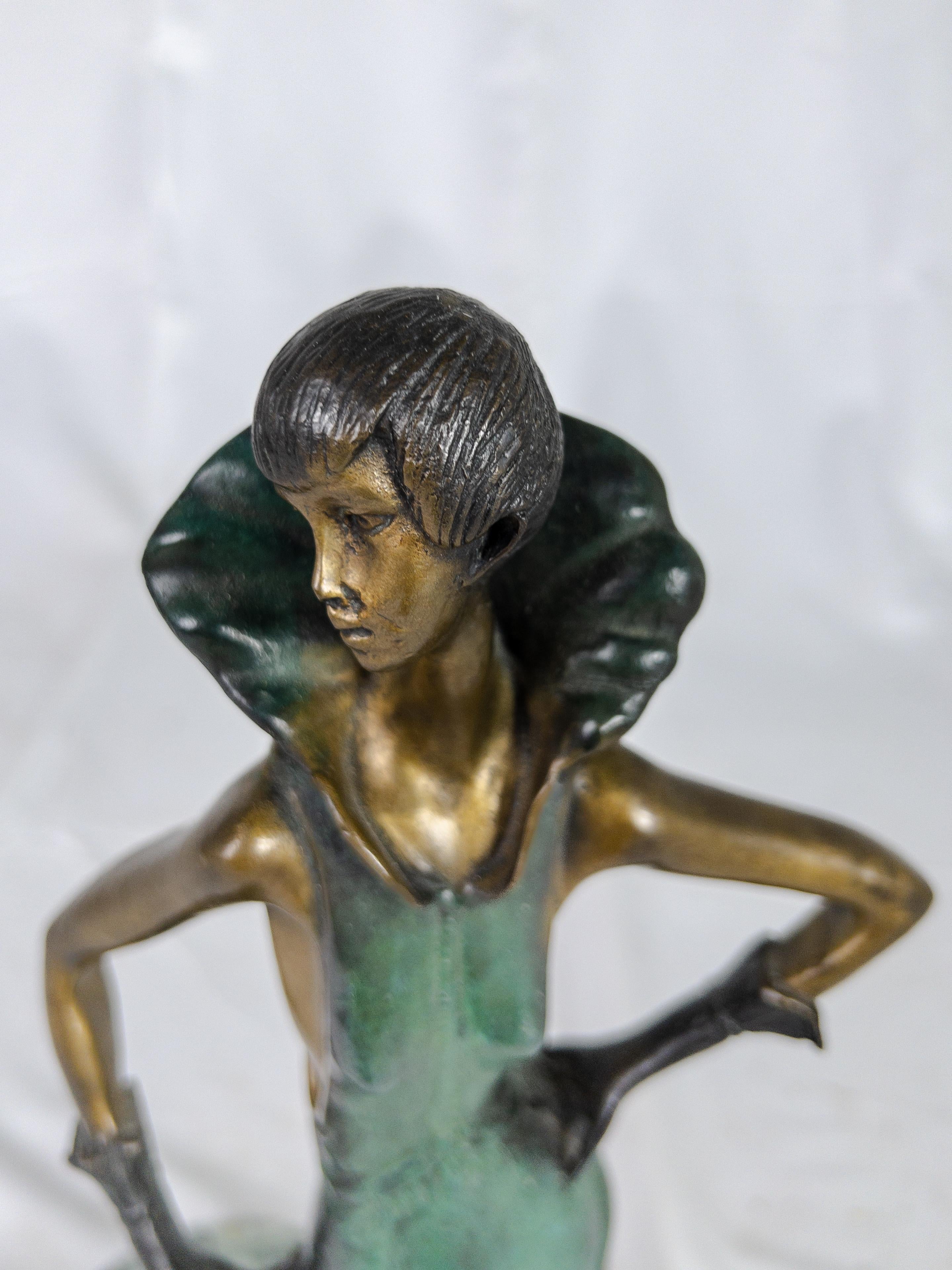 Vintage Demetre Chiparus Baroness Art Deco Bronze Sculpture 4