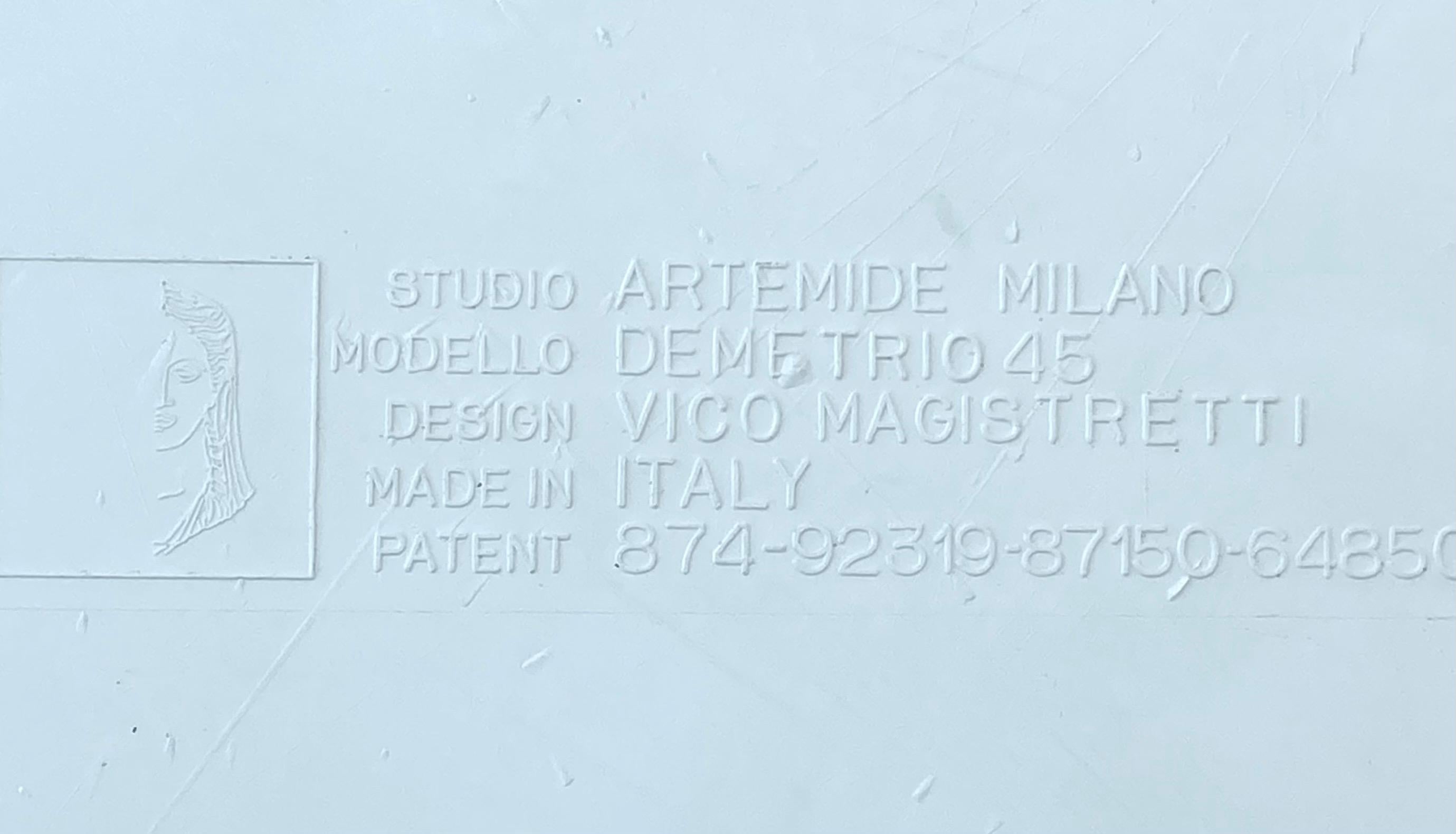 Vintage Demetrio 45 Abs Stacking Tables, Magistretti for Artemide Mid Century For Sale 2