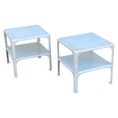 Tavoli impilabili vintage Demetrios 45 Abs, Magistretti per Artemide Mid Century