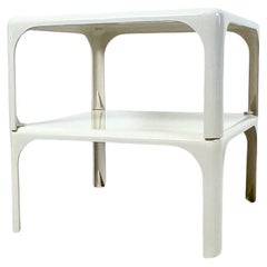 Vintage Demetrio 45 Stackable Table by Vico Magistretti for Artemide, Set of 2