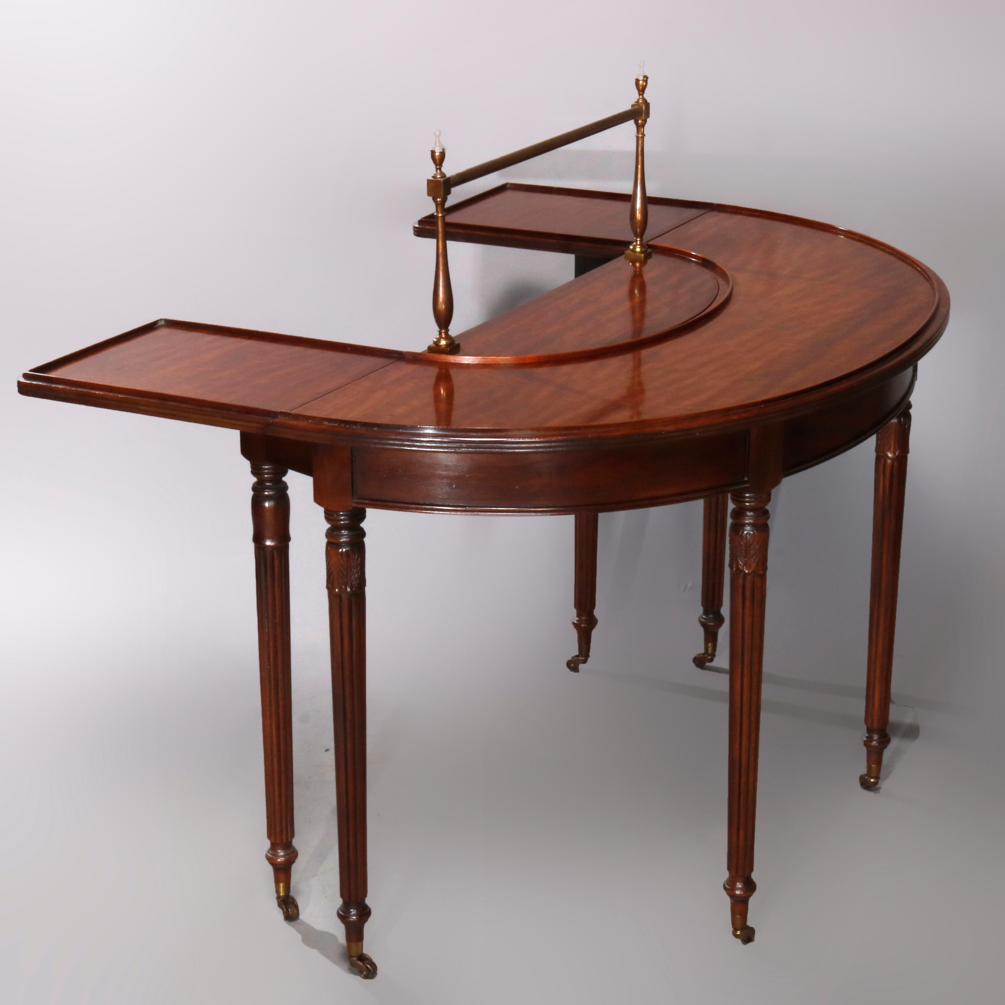 Sheraton Vintage Demilune Wallace Nutting Collection Serving Table by Drexel, circa 1940