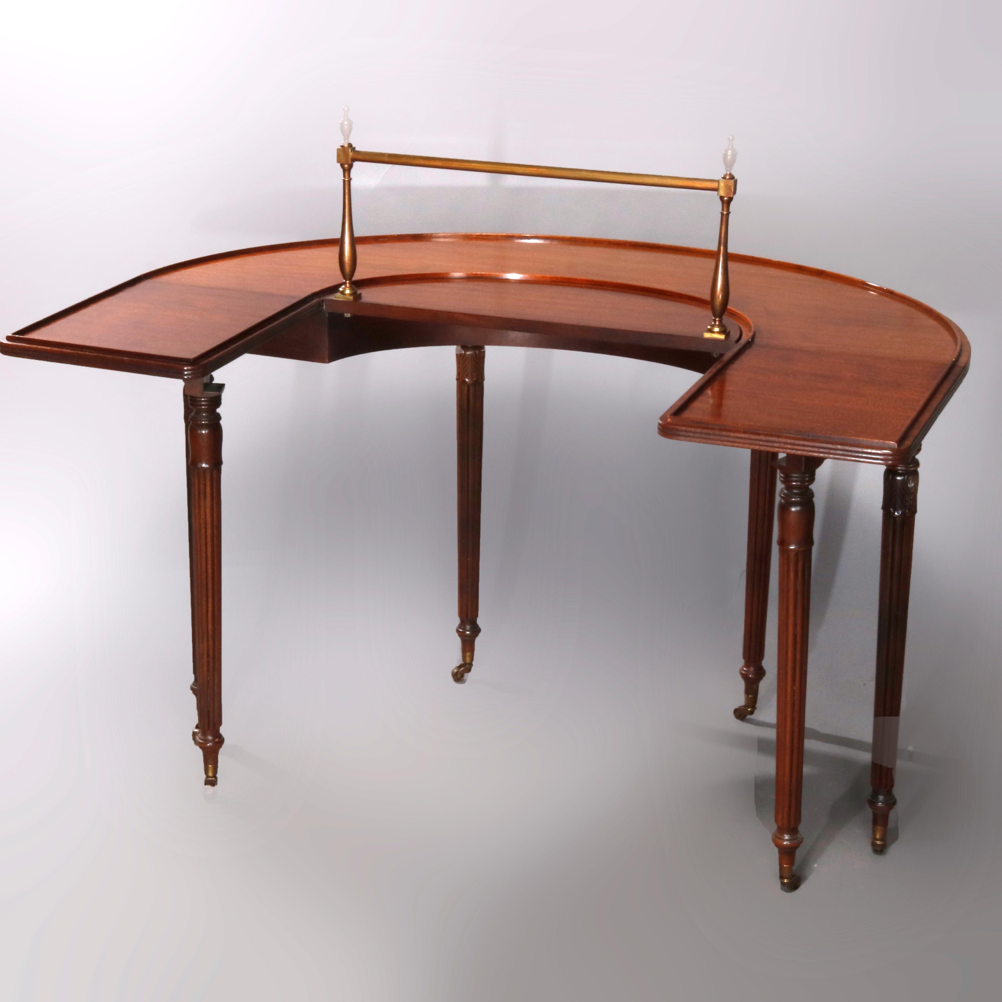 American Vintage Demilune Wallace Nutting Collection Serving Table by Drexel, circa 1940