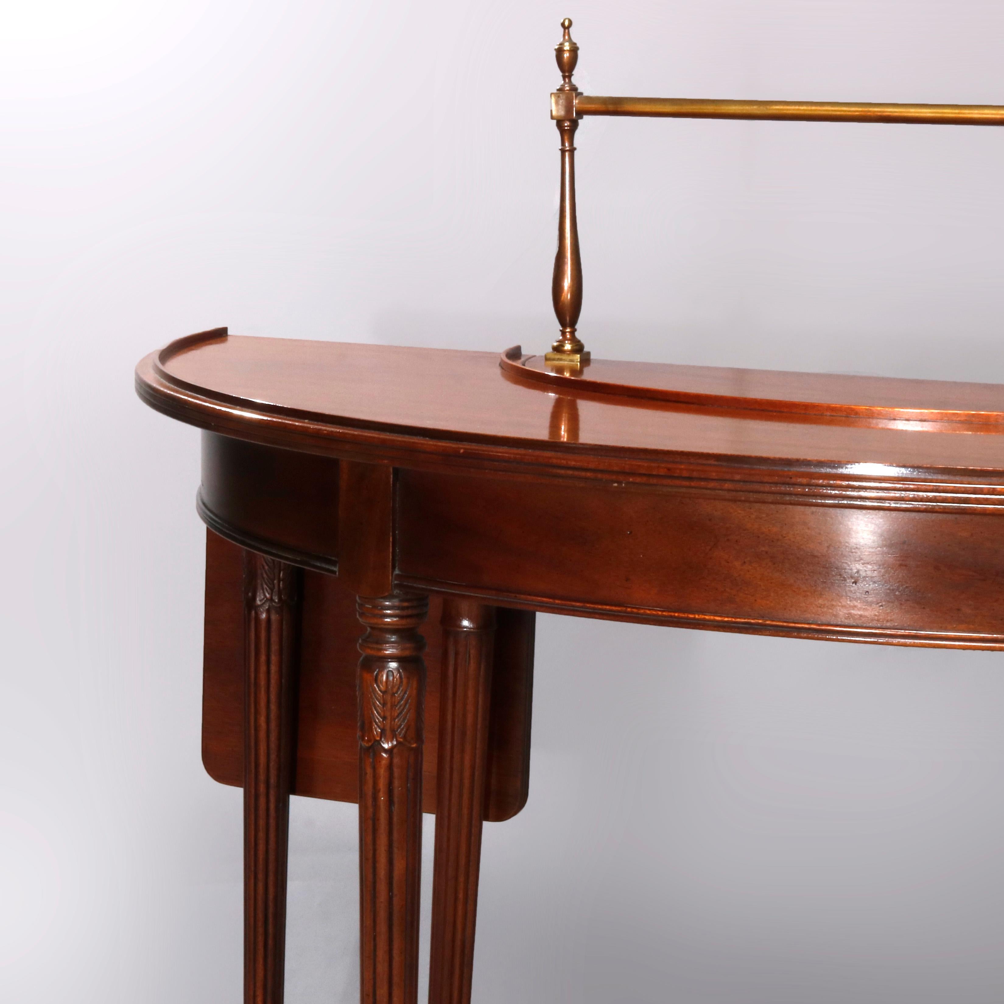 20th Century Vintage Demilune Wallace Nutting Collection Serving Table by Drexel, circa 1940