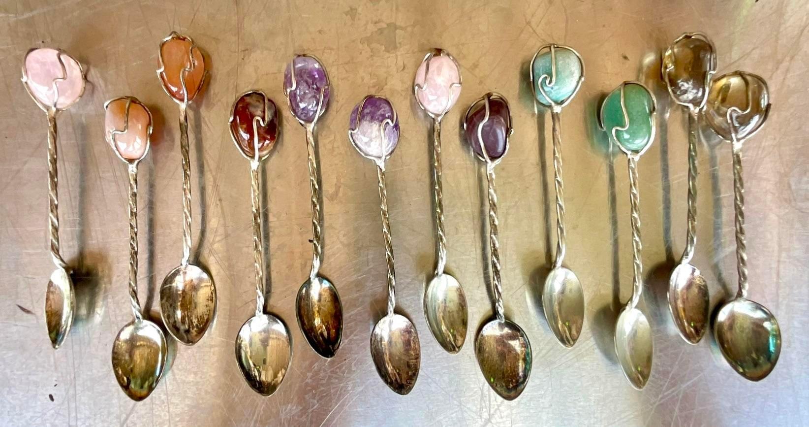 20th Century Vintage Demitasse Spoons- Set of 12 For Sale