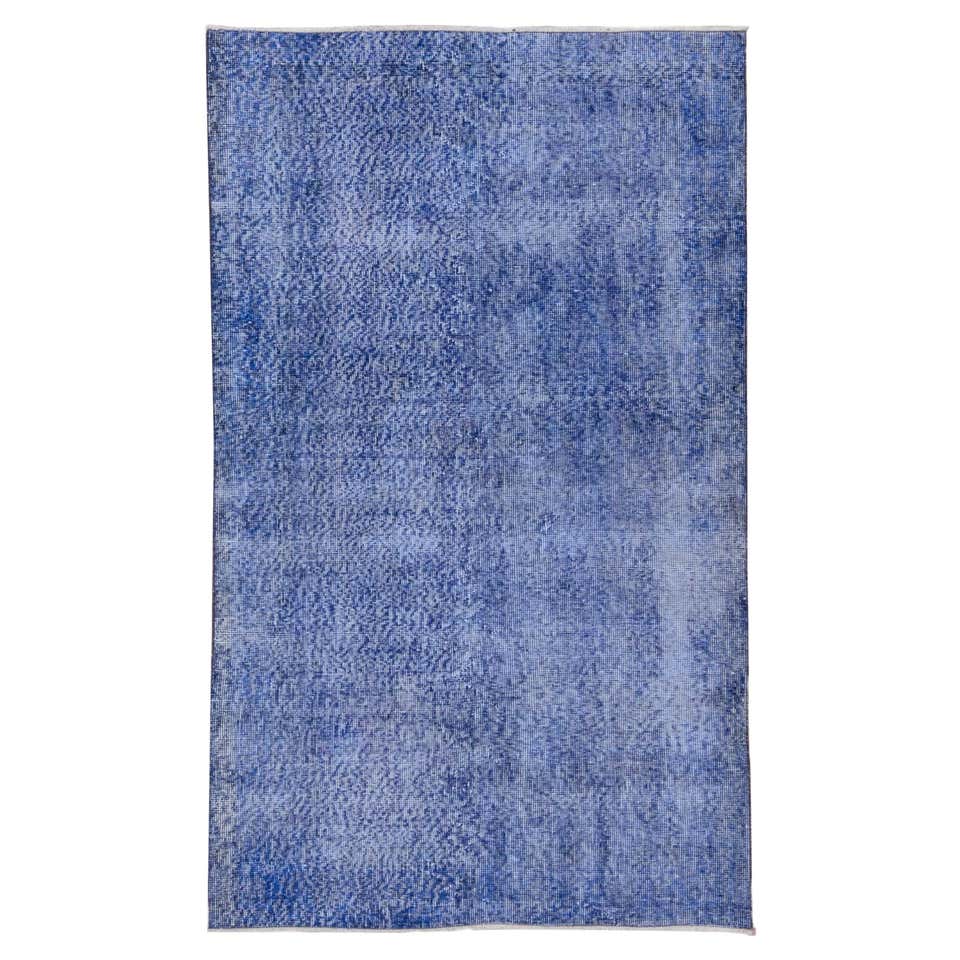 Abstract Indigo Rugs Vintage Indigo Blue Abstract Design Tribal Rug For Sale at 1stDibs
