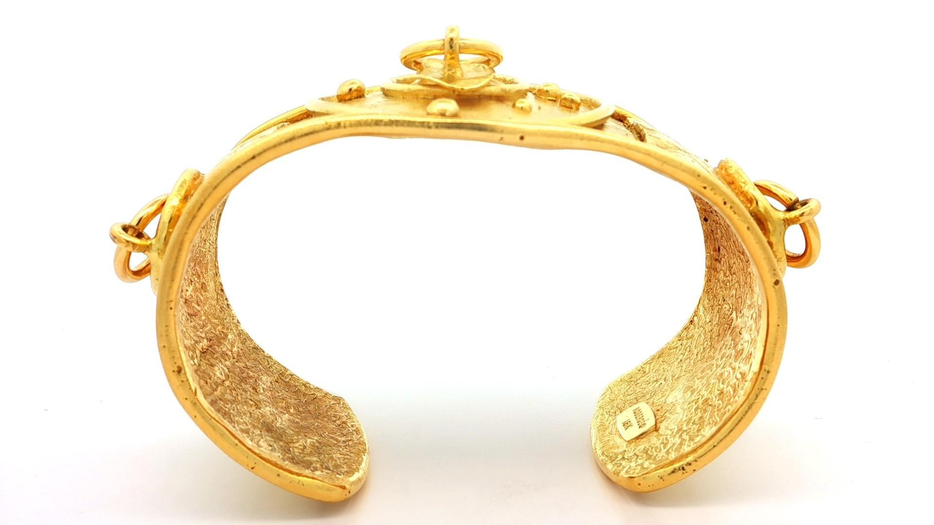 Vintage Denise Roberge, braccialetto con anelli girevoli in oro giallo 18 ct. in vendita 4