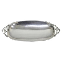 Vintage Denmark Gidom Fraberg Designed Silver Plated Narrow Trinket Candy Dish