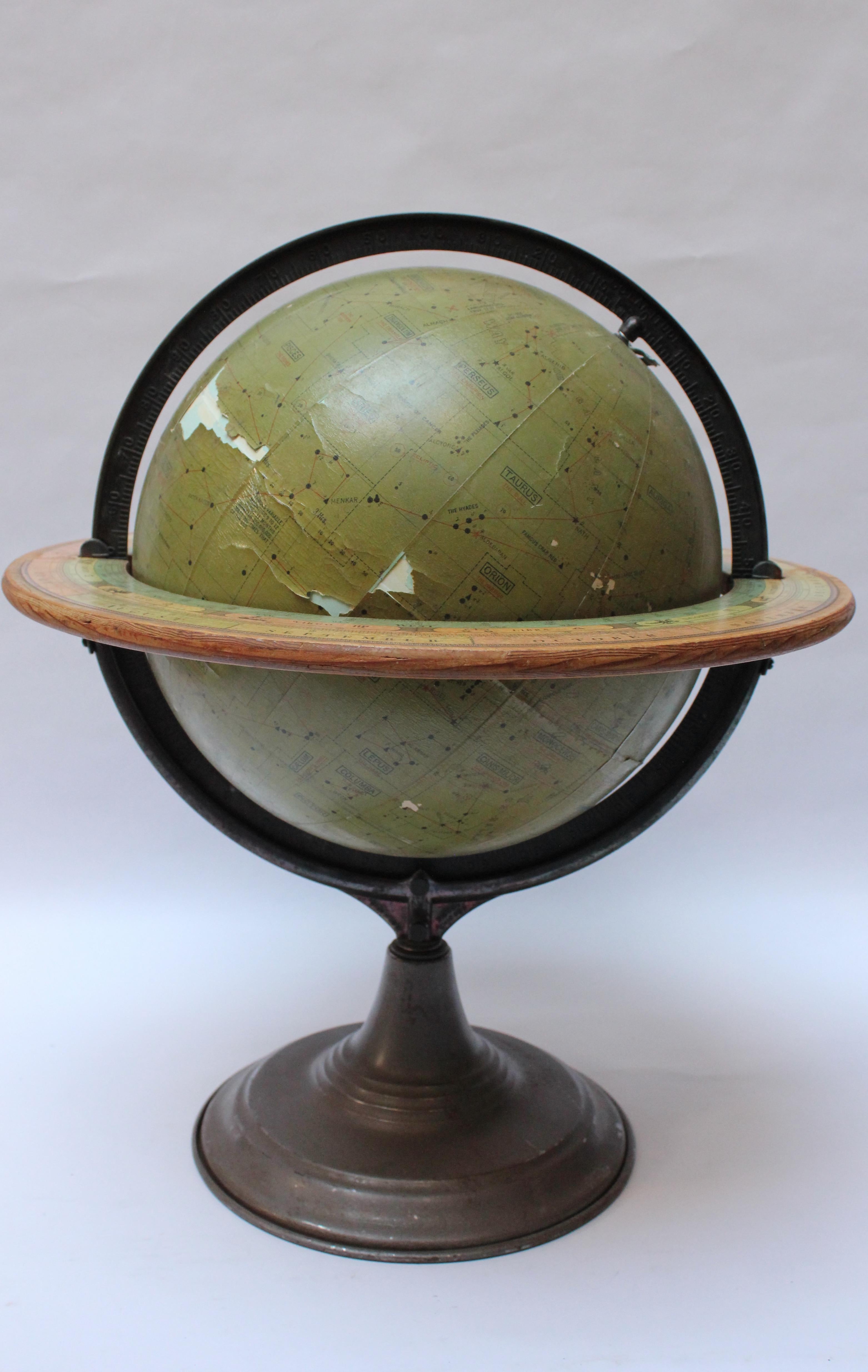 Globe céleste vintage Dennoyer-Geppert en vente 12