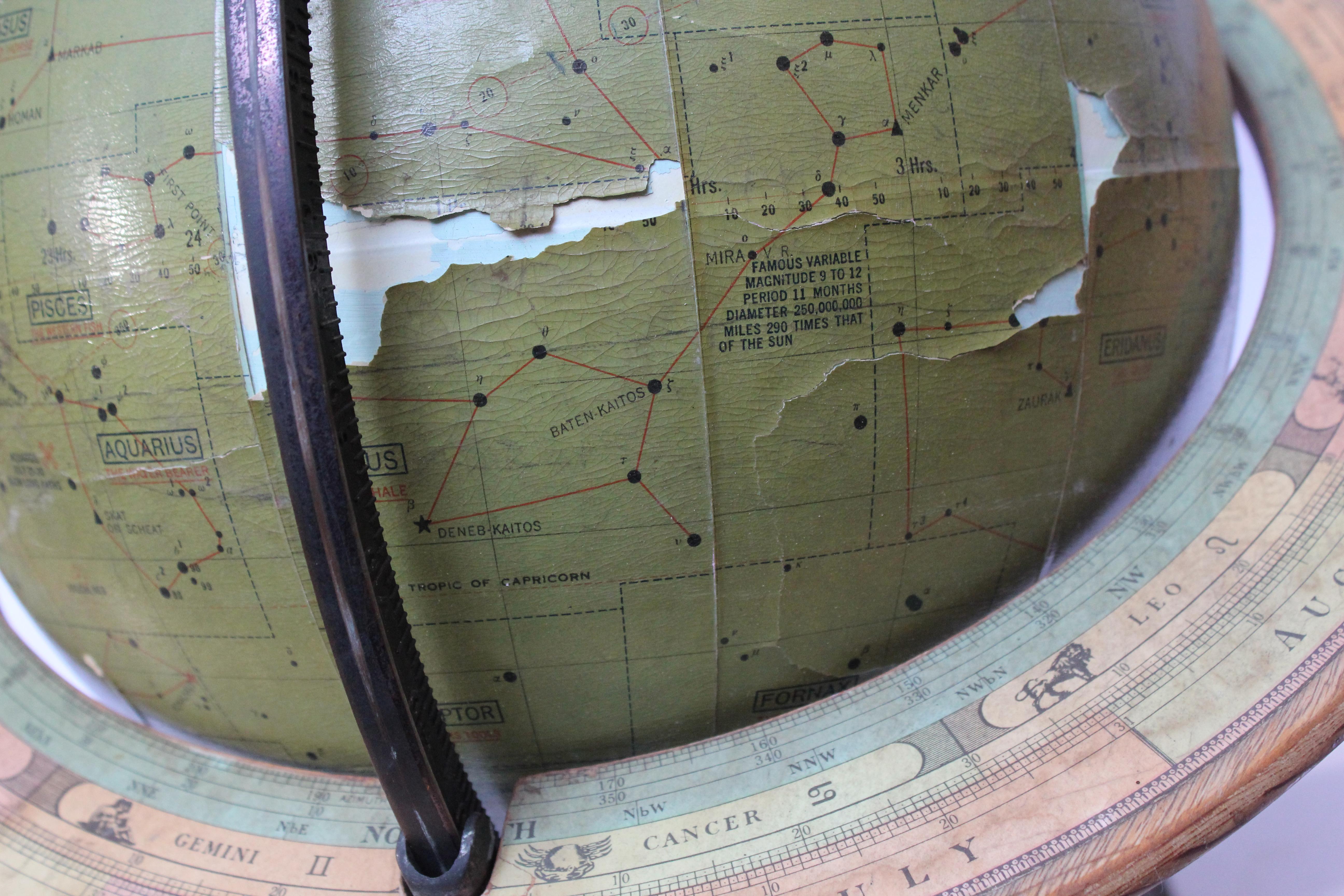 Dennoyer-Geppert Celestial Globe, Celestial Globe (Metall) im Angebot