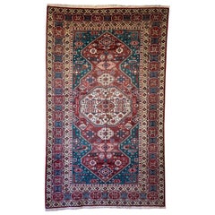 Vintage Derbent Rug in Chajli Kazak Style, circa Mid-1960s