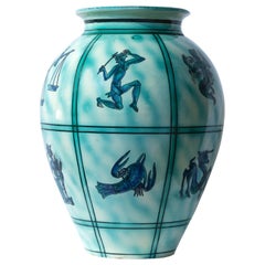 Vintage Deruta Ceramic Vase, Italy, 1930s