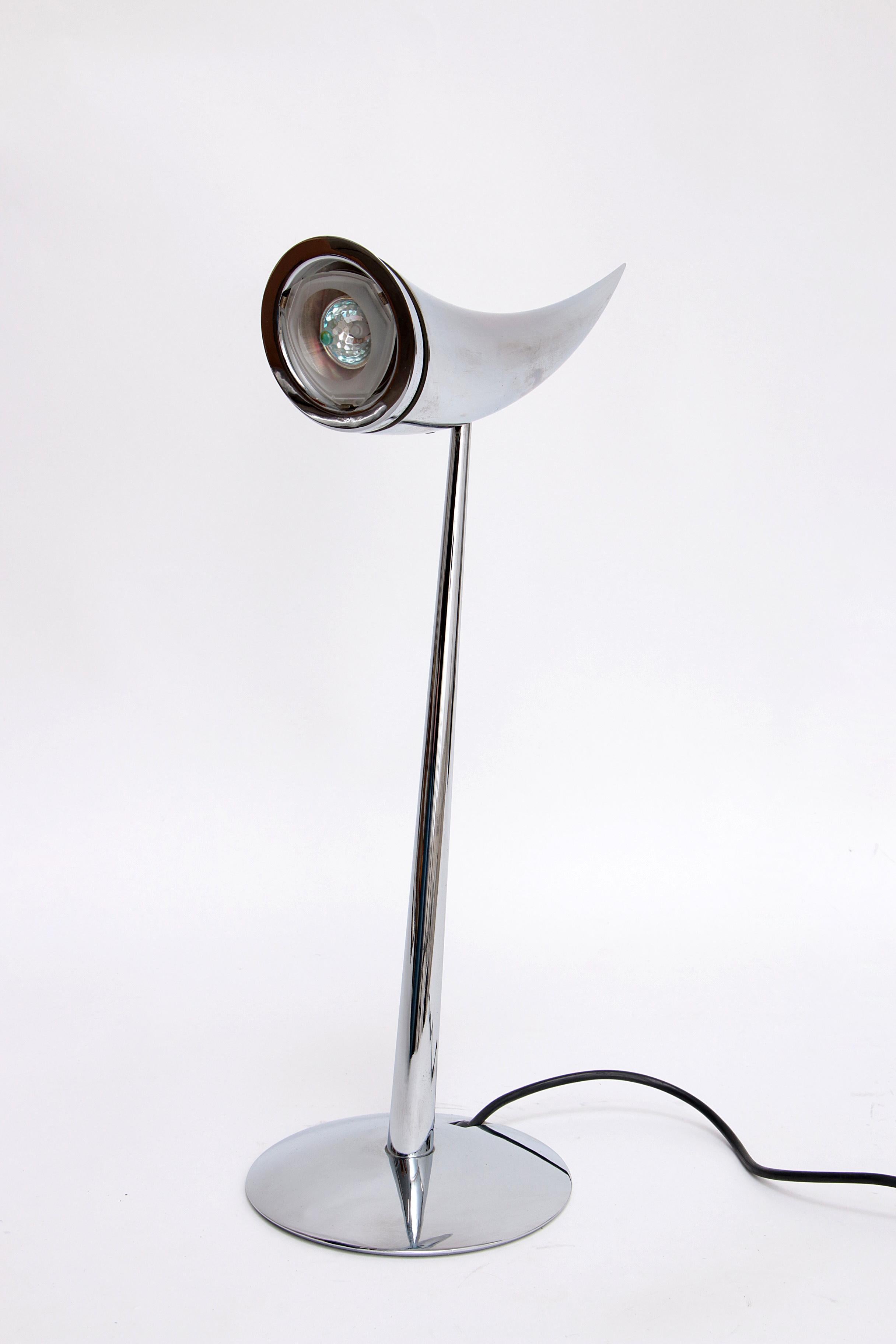 Philippe Starck Design Ara Tischlampe von für Flos  1988 (Chrom) im Angebot