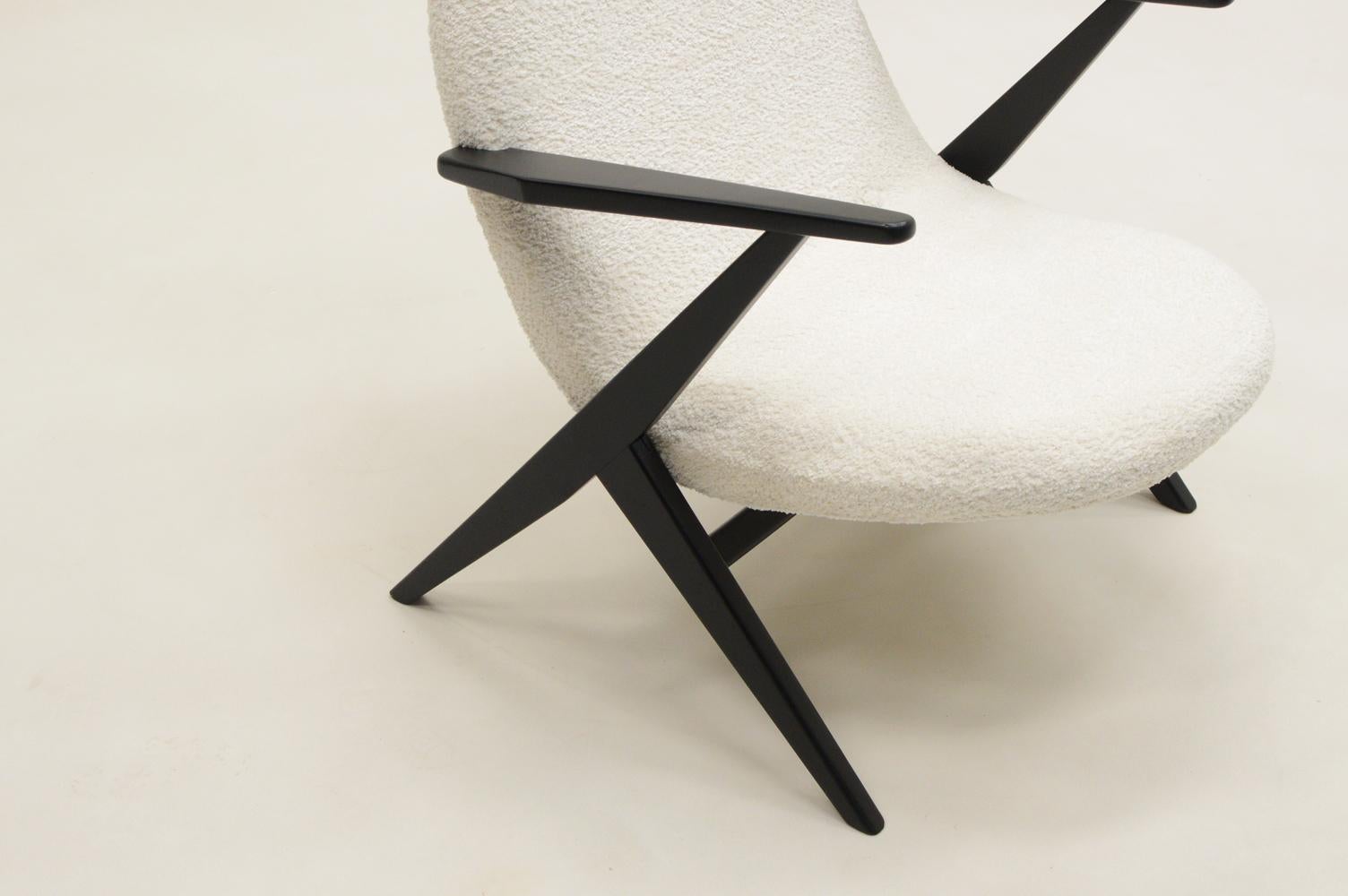 Fauteuil design vintage, Pays-Bas des années 1960. Bon état - En vente à Landgraaf, NL