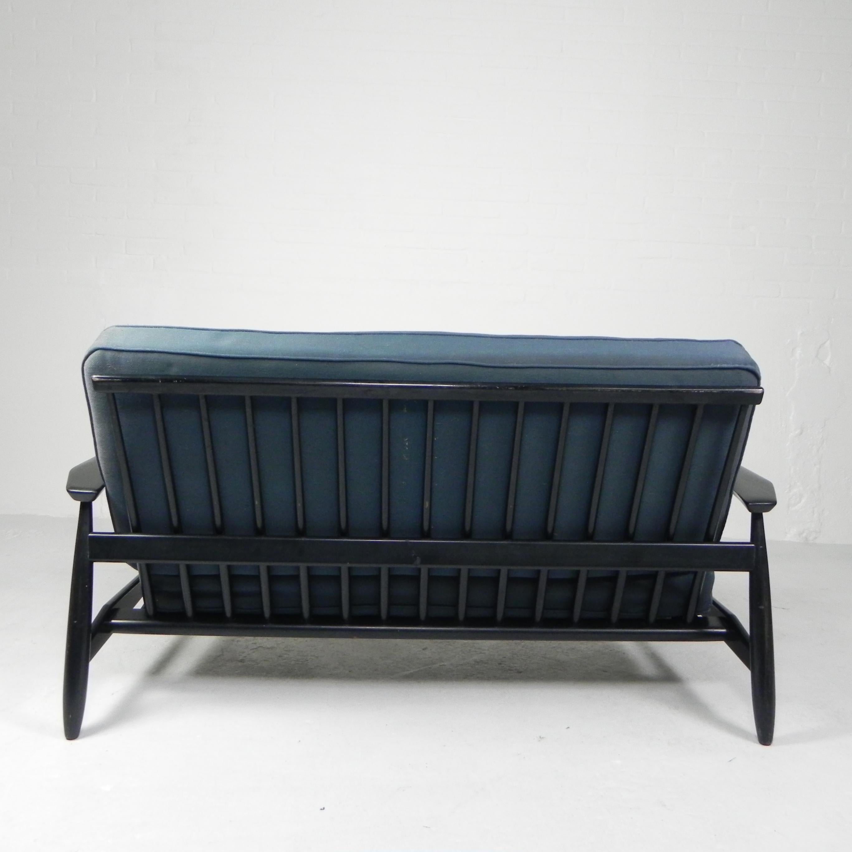 Vintage design bench from the 1960s in the style of Viko Baumritter For Sale 2