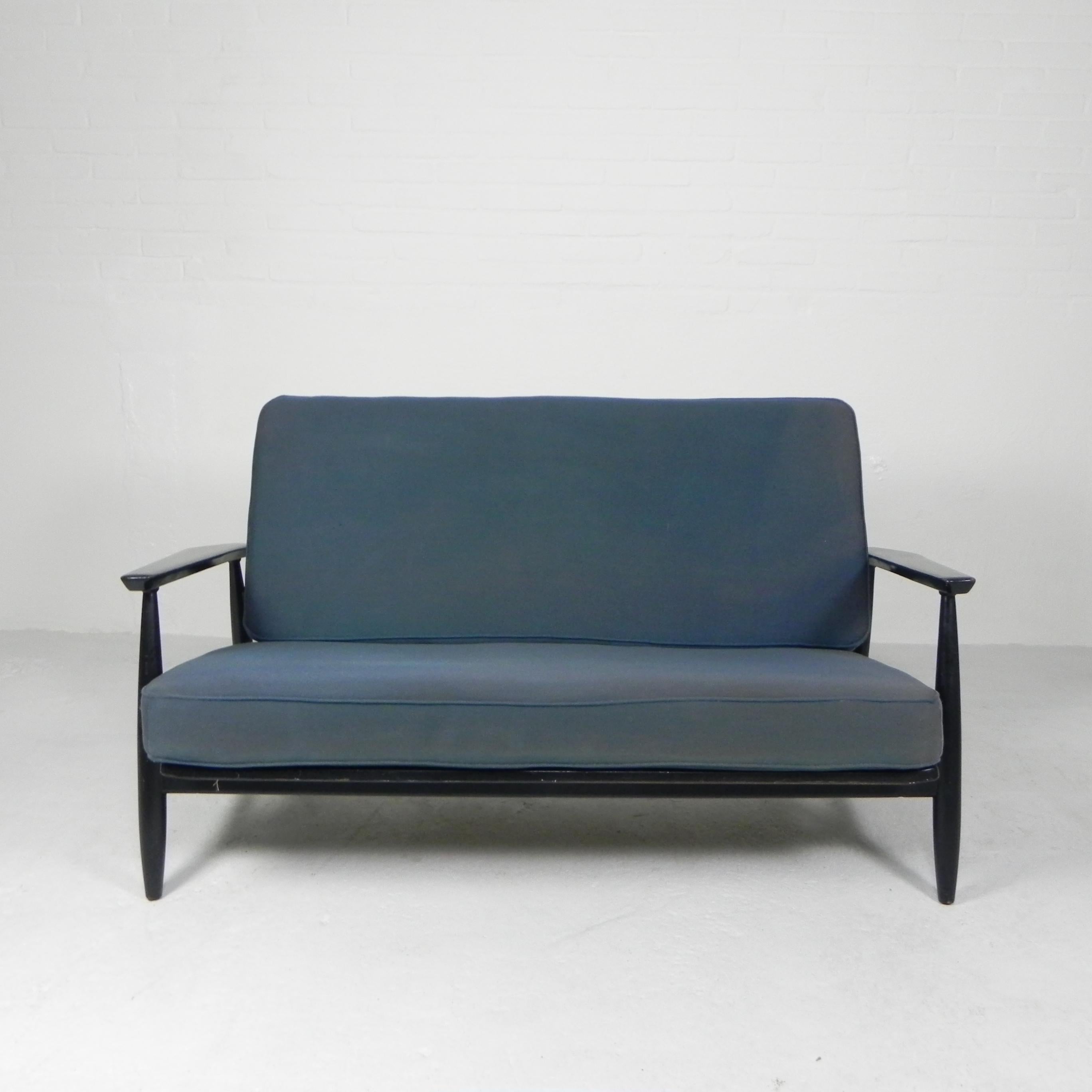 Mid-20th Century Vintage design bench from the 1960s in the style of Viko Baumritter For Sale