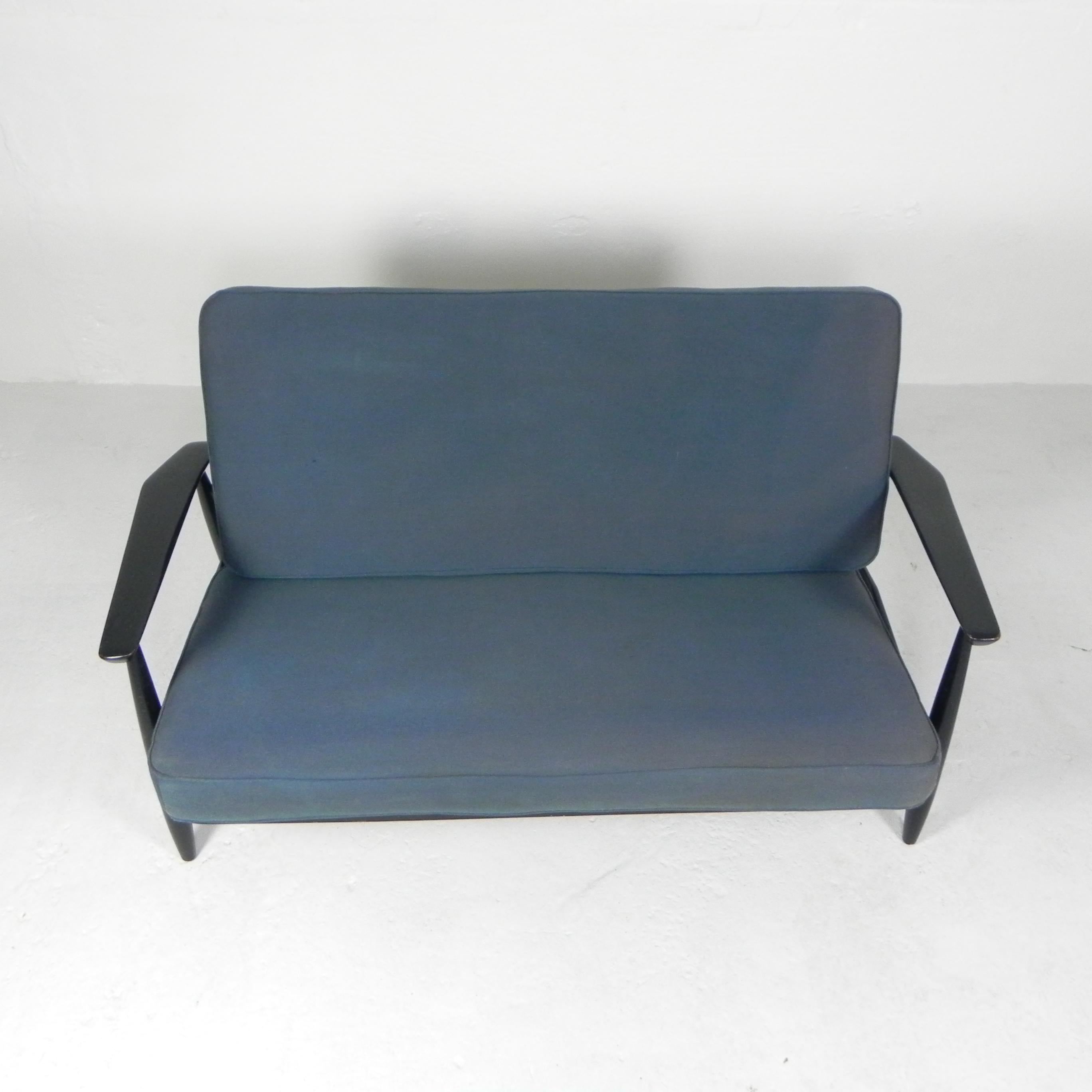 Mid-20th Century Vintage design bench from the 1960s in the style of Viko Baumritter For Sale