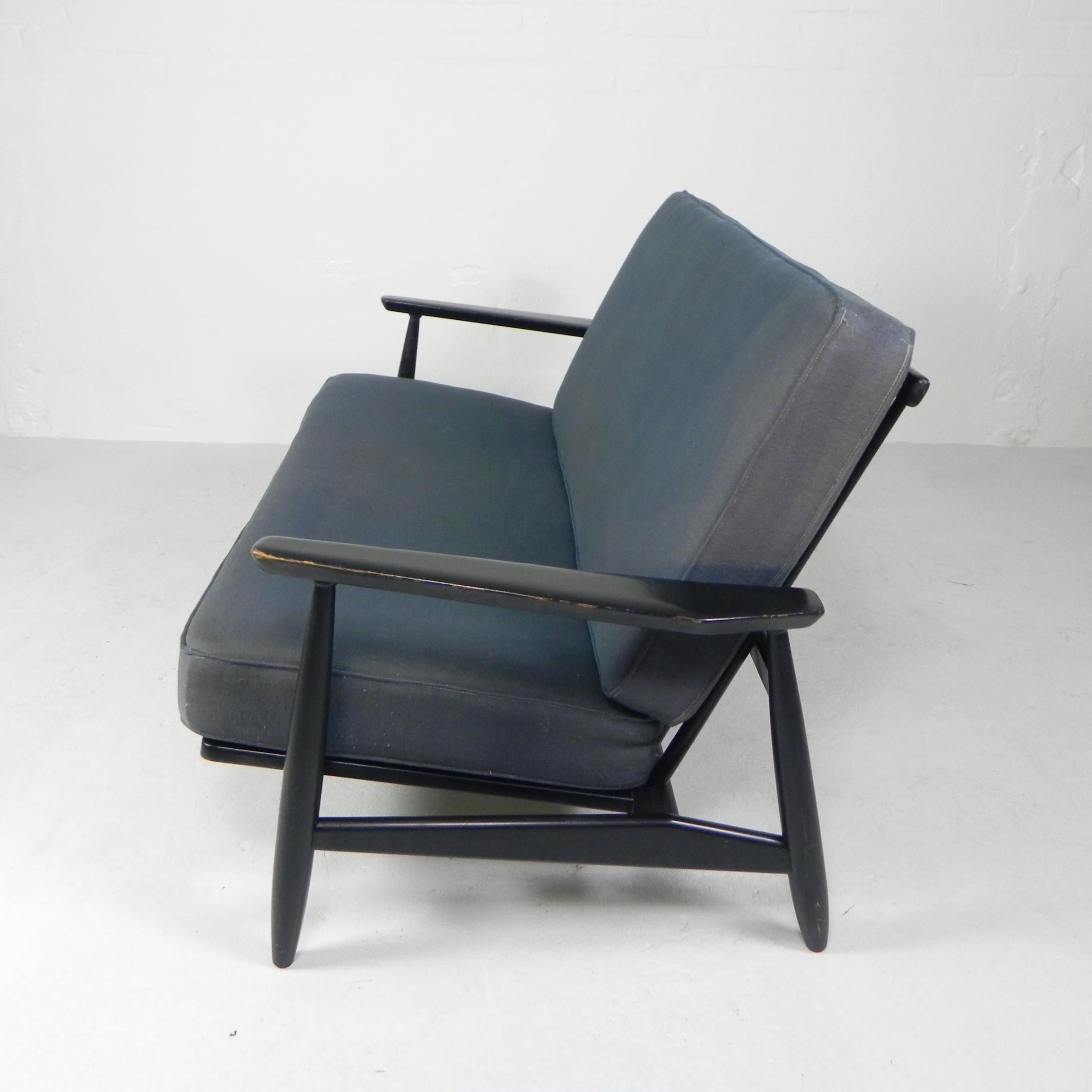 Vintage design bench from the 1960s in the style of Viko Baumritter For Sale 1