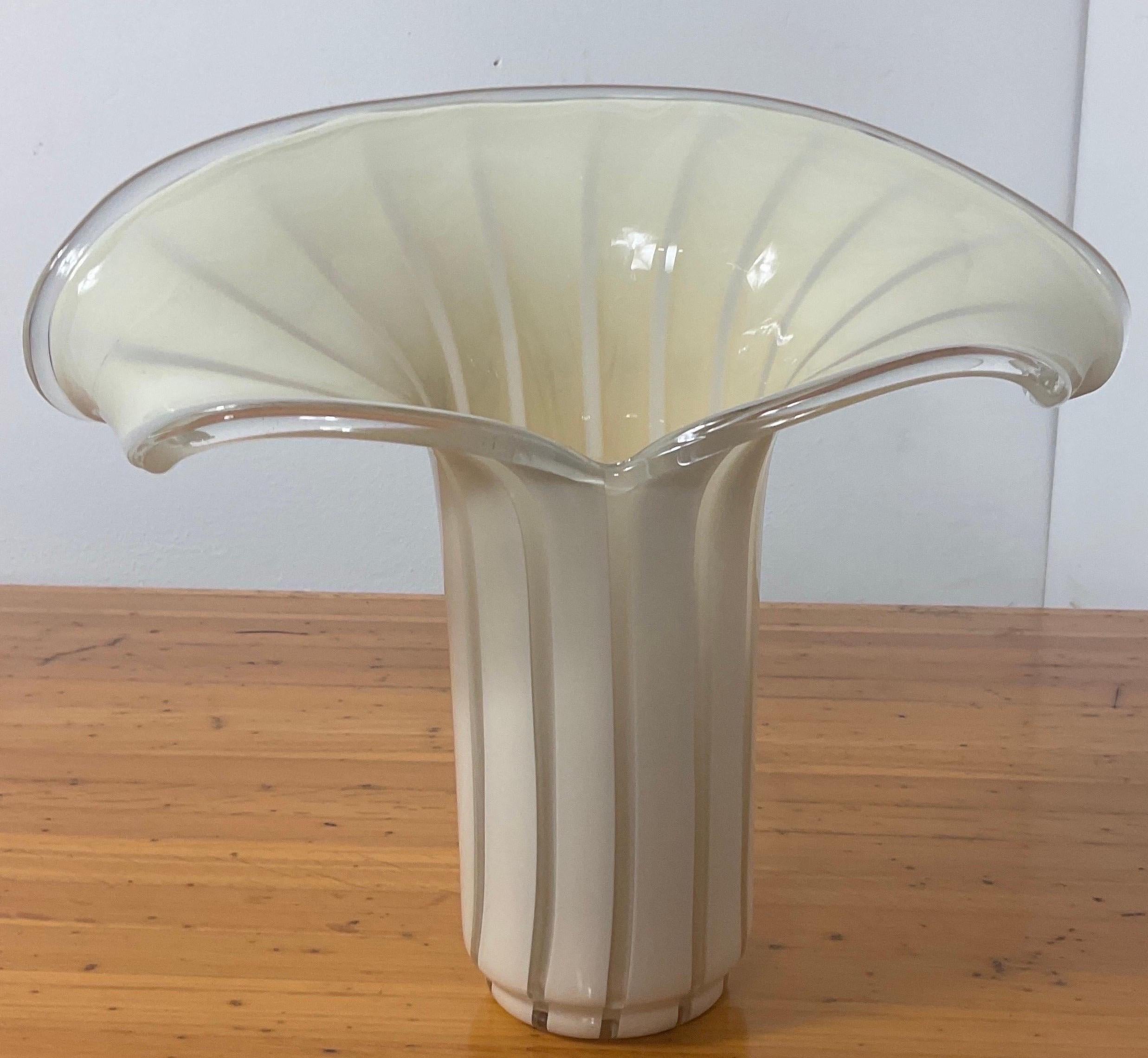 Lampe Vintage Design Venini Mouchoir Muranoglass en vente 9