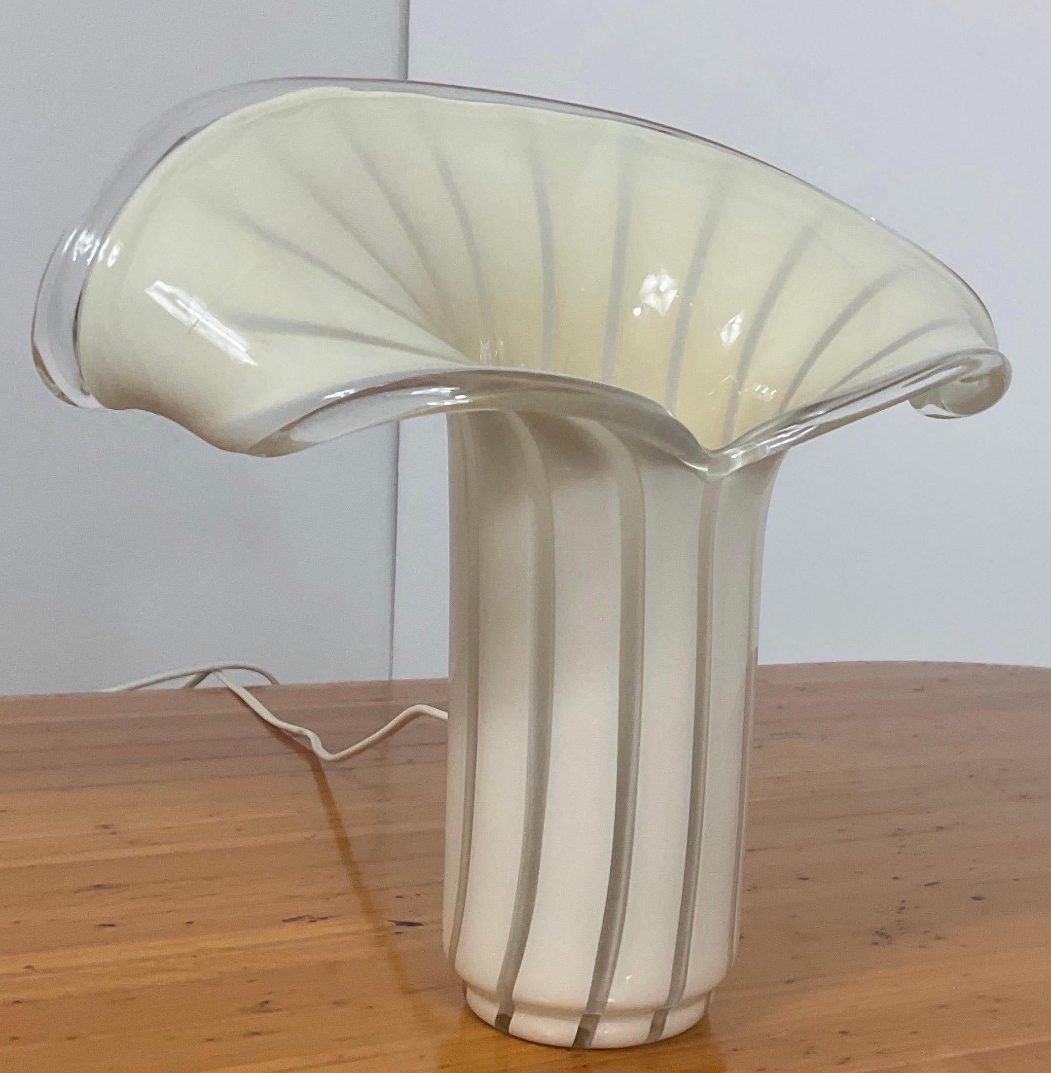 Lampe Vintage Design Venini Mouchoir Muranoglass en vente 10