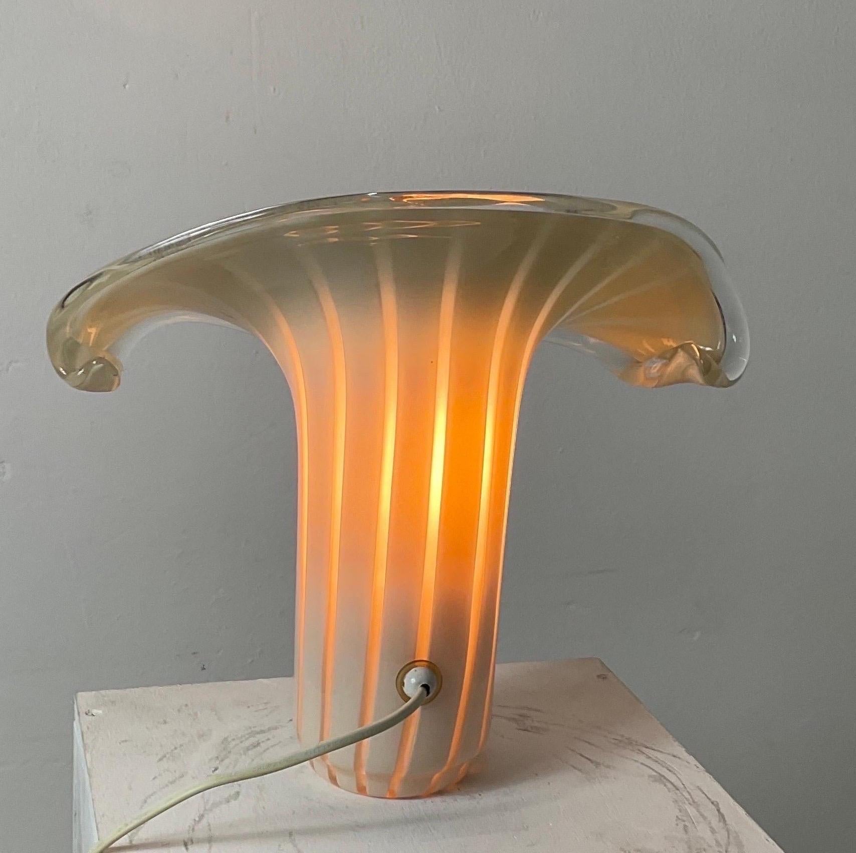Lampe Vintage Design Venini Mouchoir Muranoglass en vente 3