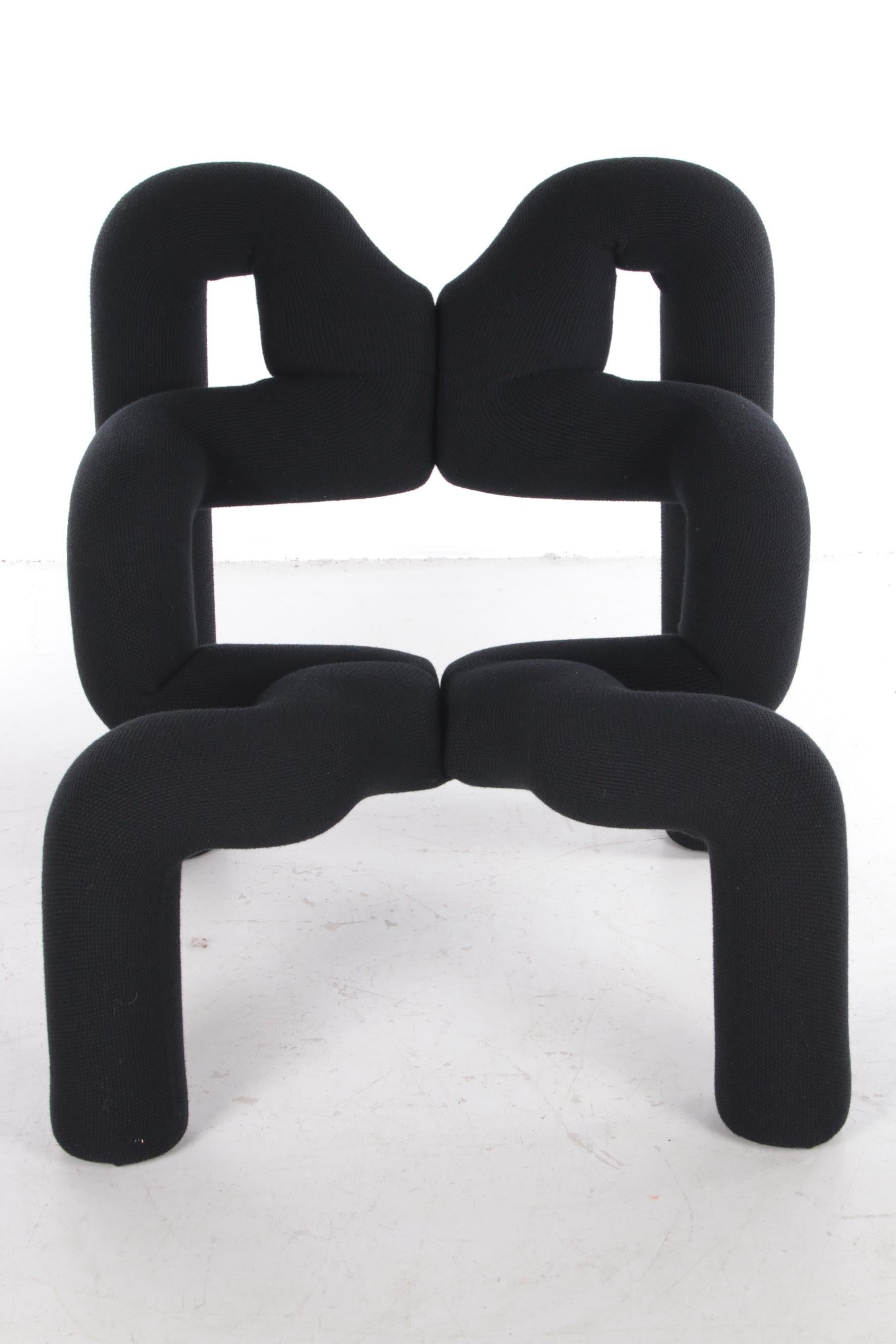 Mid-Century Modern Vintage Design Chair Terje Ekstrøm Ekstrem Lounge Armchair Stokke Varier