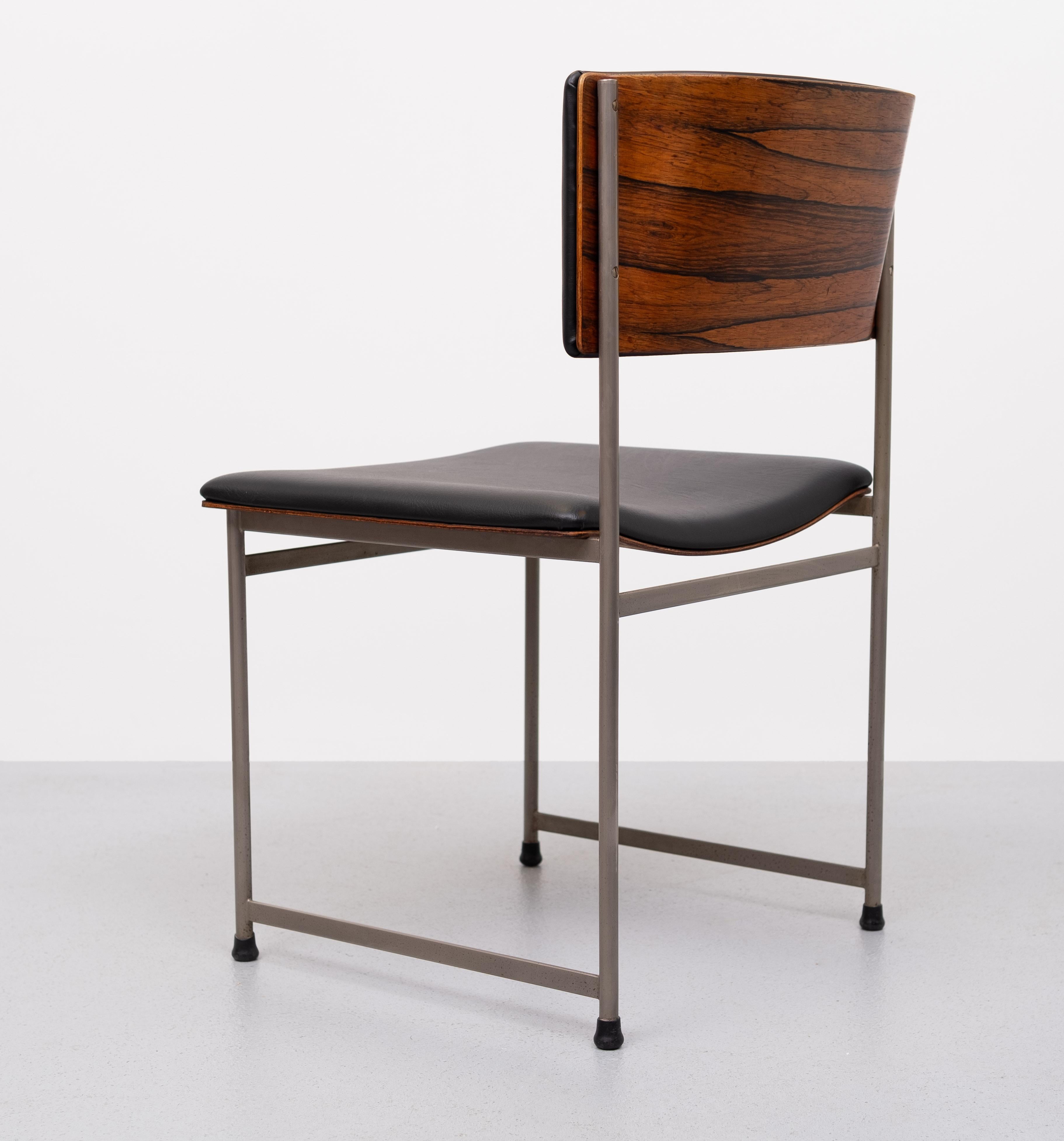 Gebogene Esszimmerstühle SM08 im Vintage-Design von Cees Braakman für Pastoe, 1950er Jahre  im Angebot 1