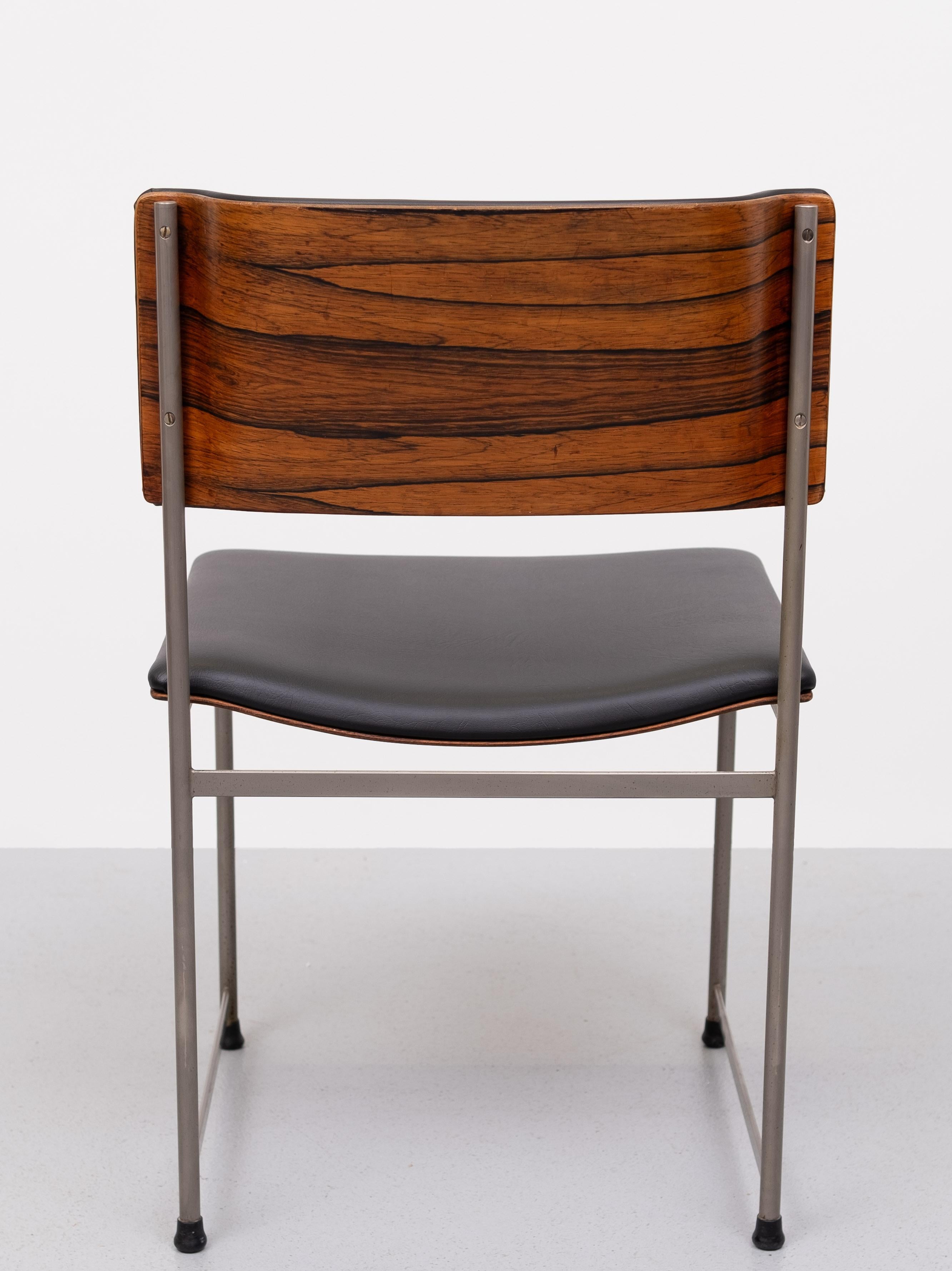 Gebogene Esszimmerstühle SM08 im Vintage-Design von Cees Braakman für Pastoe, 1950er Jahre  im Angebot 2