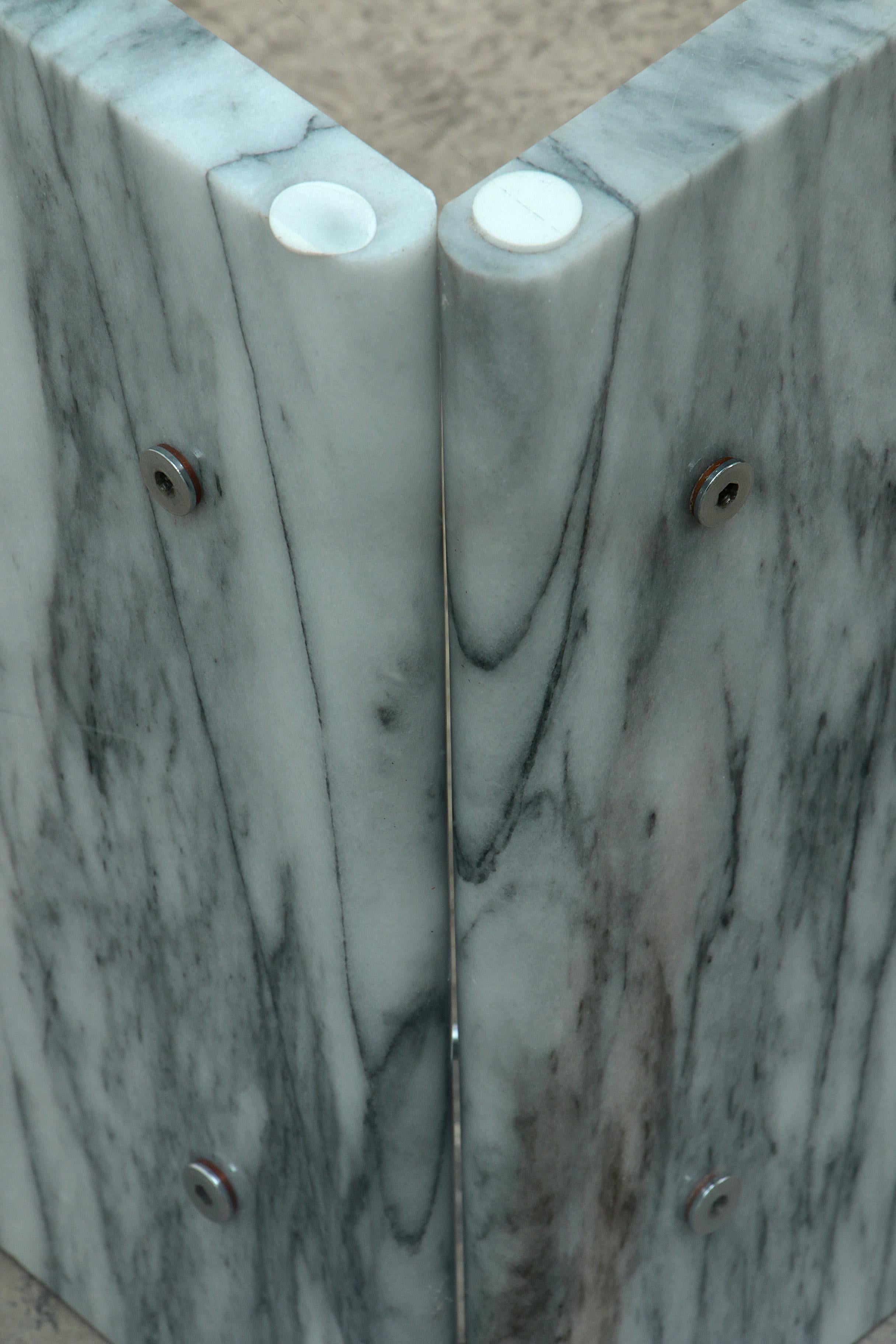 Table basse italienne vintage en marbre, années 1970, Italie en vente 5